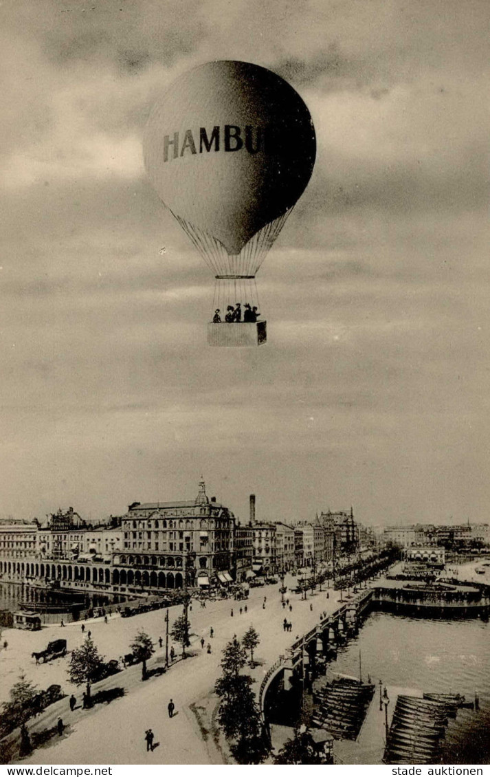 Ballon Hamburg Flug über Die Stadt I-II - Guerre 1914-18