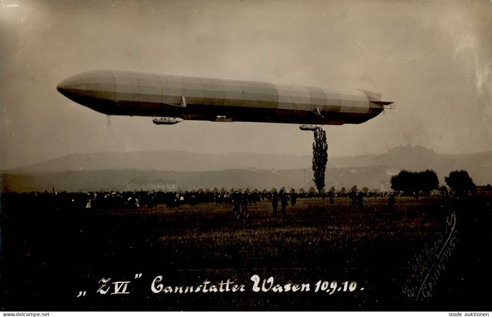 Zeppelin Cannstatt Zeppelin VI über Der Wasen 1910 I-II Dirigeable - Dirigeables