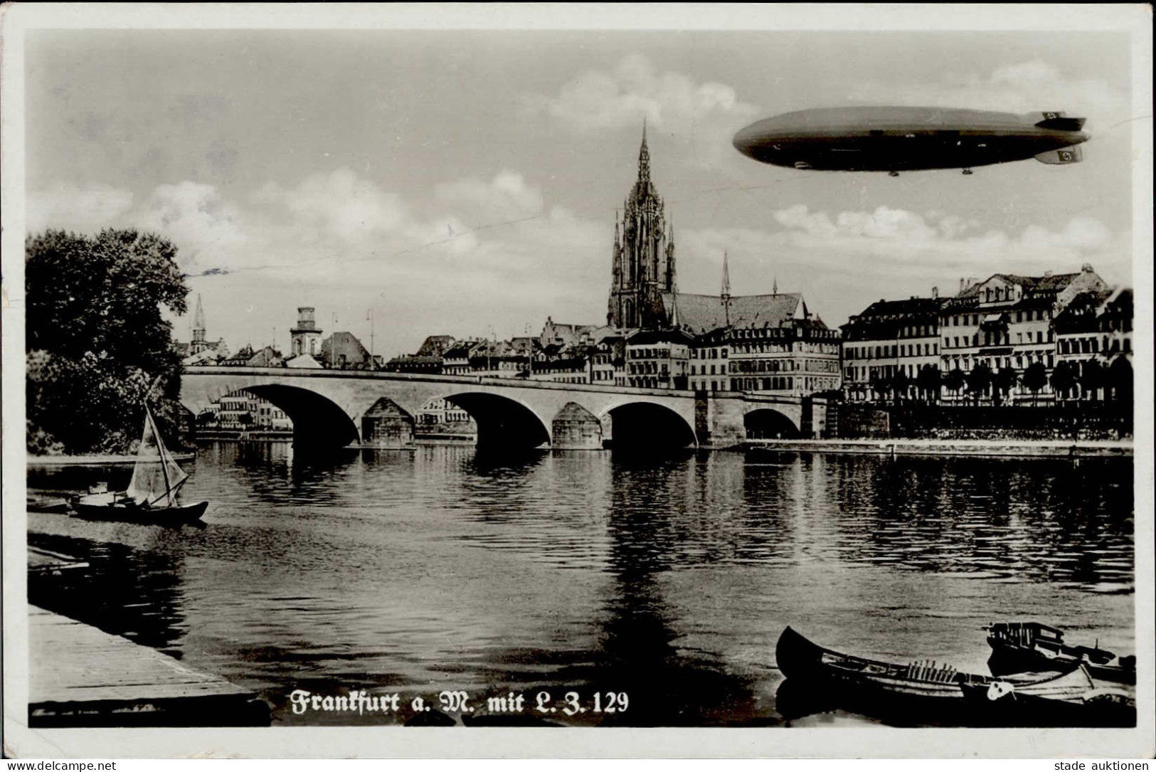 Zeppelin Frankfurt A. M. Mit L.Z. 129 I-II Dirigeable - Dirigibili