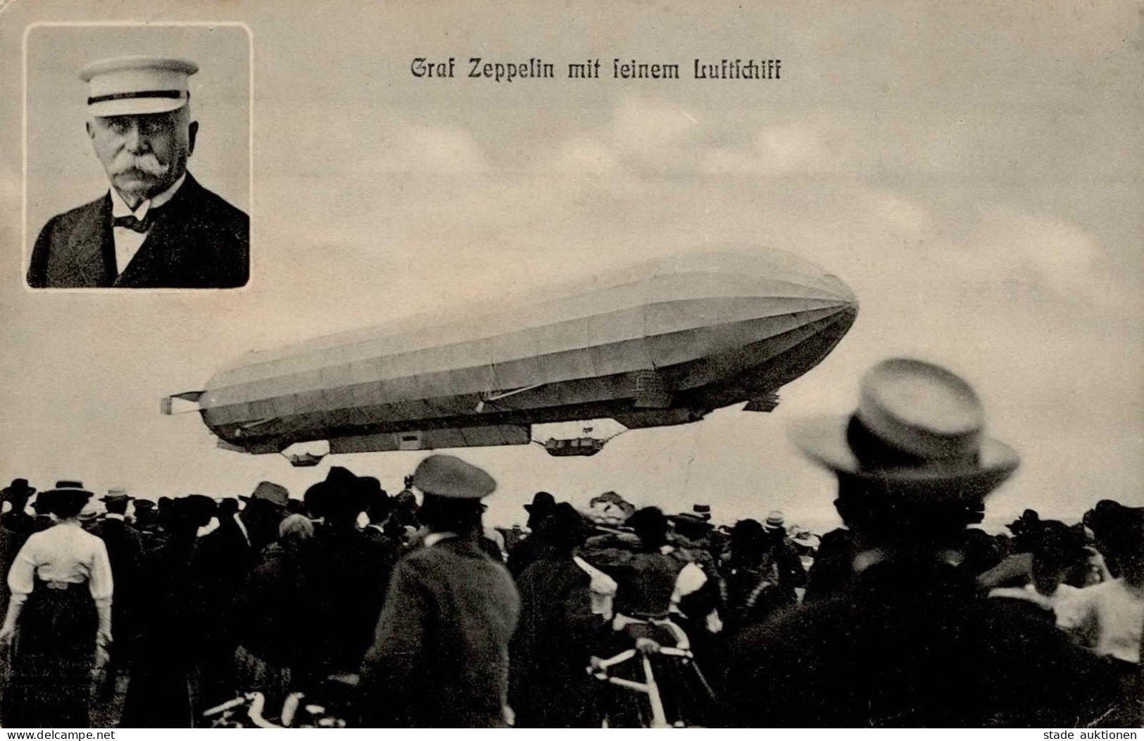 Zeppelin Graf Zeppelin In Seinem Luftschiff I-II Dirigeable - Zeppeline