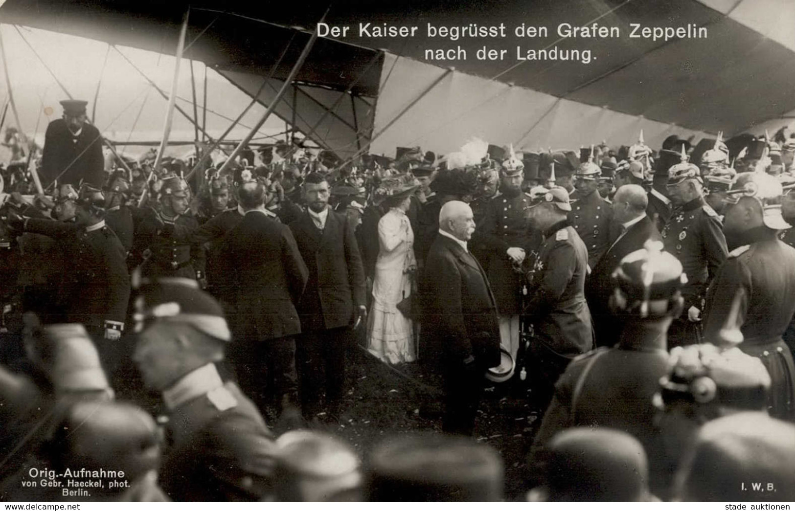 Zeppelin Kaiser Wilhelm II. Mit Graf Zeppelin I-II Dirigeable - Dirigeables