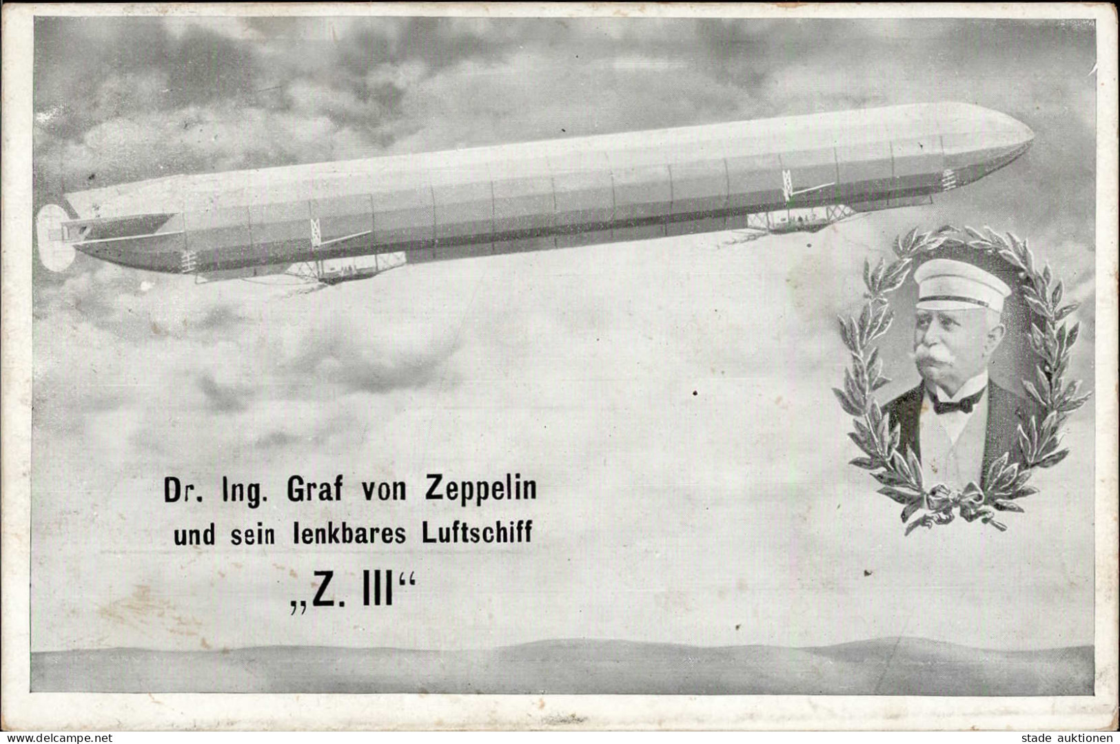 Zeppelin Luftkreuzer Z III (LZ 6) I-II (etwas Fleckig) Dirigeable - Dirigeables