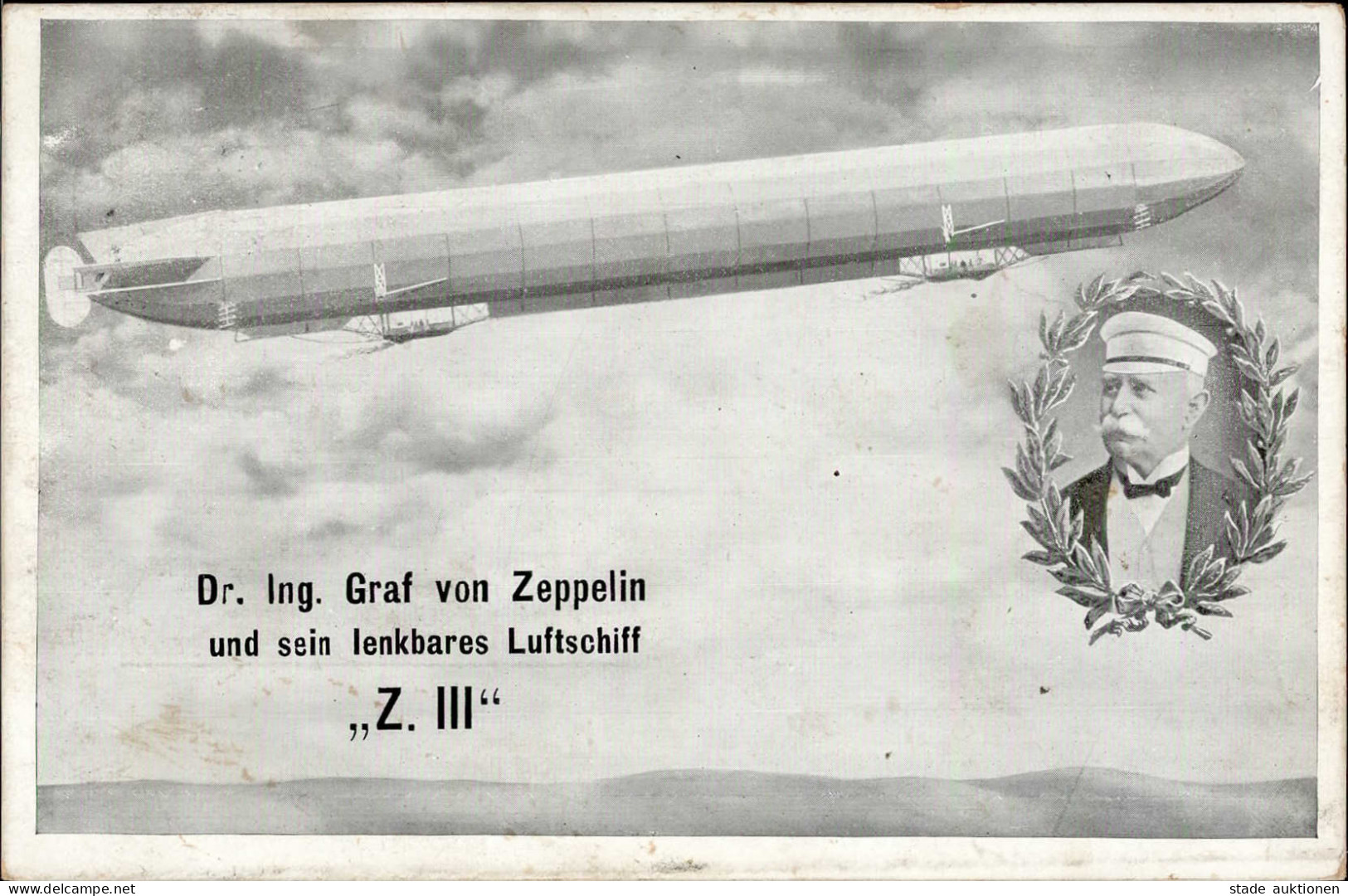 Zeppelin Luftkreuzer Z III (LZ 6) I-II (etwas Fleckig) Dirigeable - Aeronaves