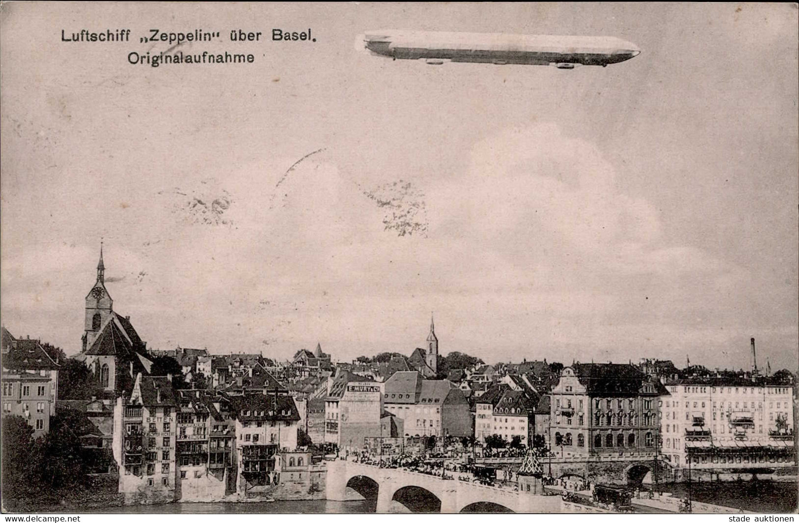 Zeppelin Luftschiff Zeppelin über Basel I-II Dirigeable - Luchtschepen