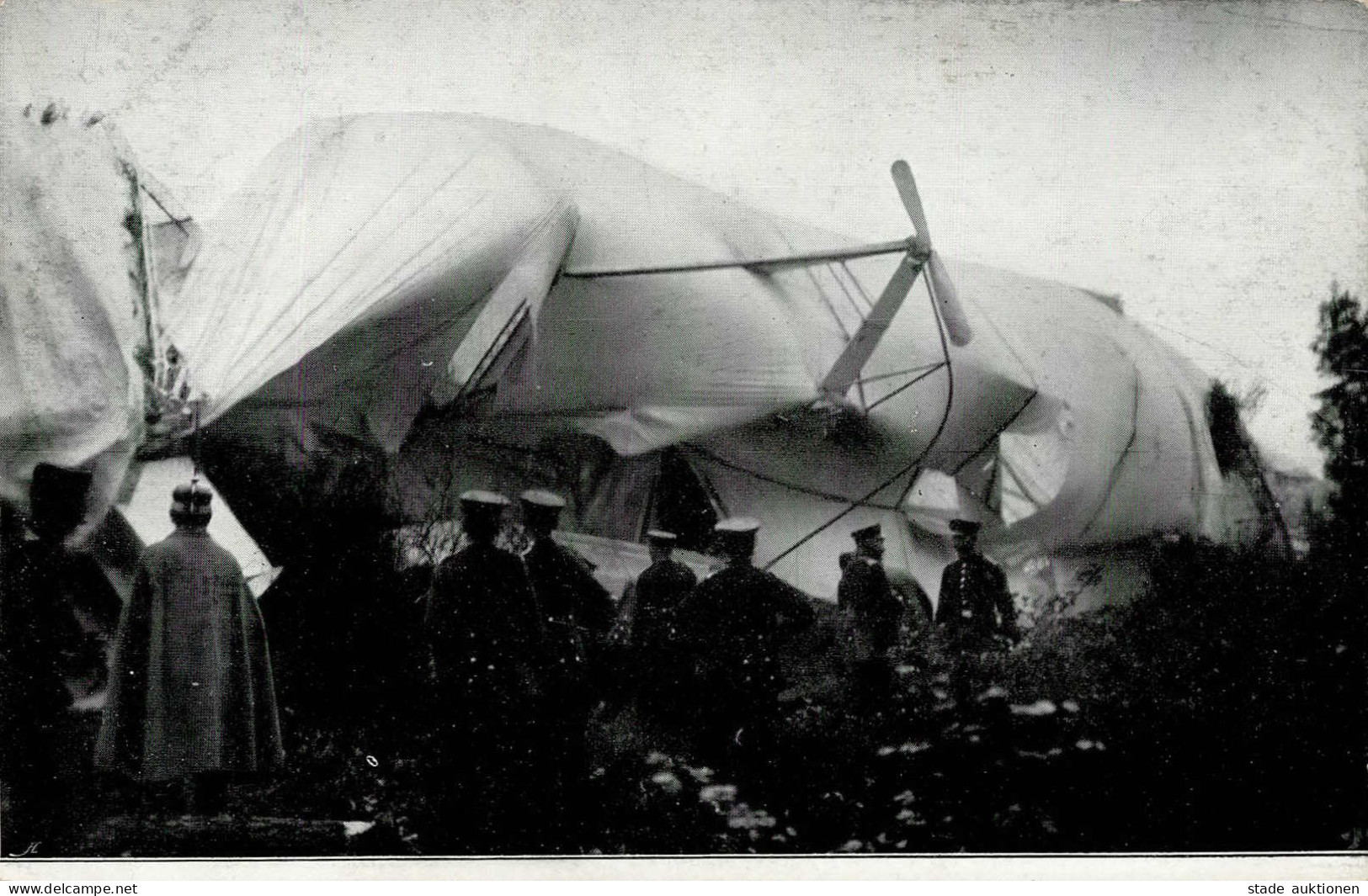 Zeppelin LZ 7 Deutschland Nach Der Katastrophe Am Limberg 1910 I-II Dirigeable - Luchtschepen