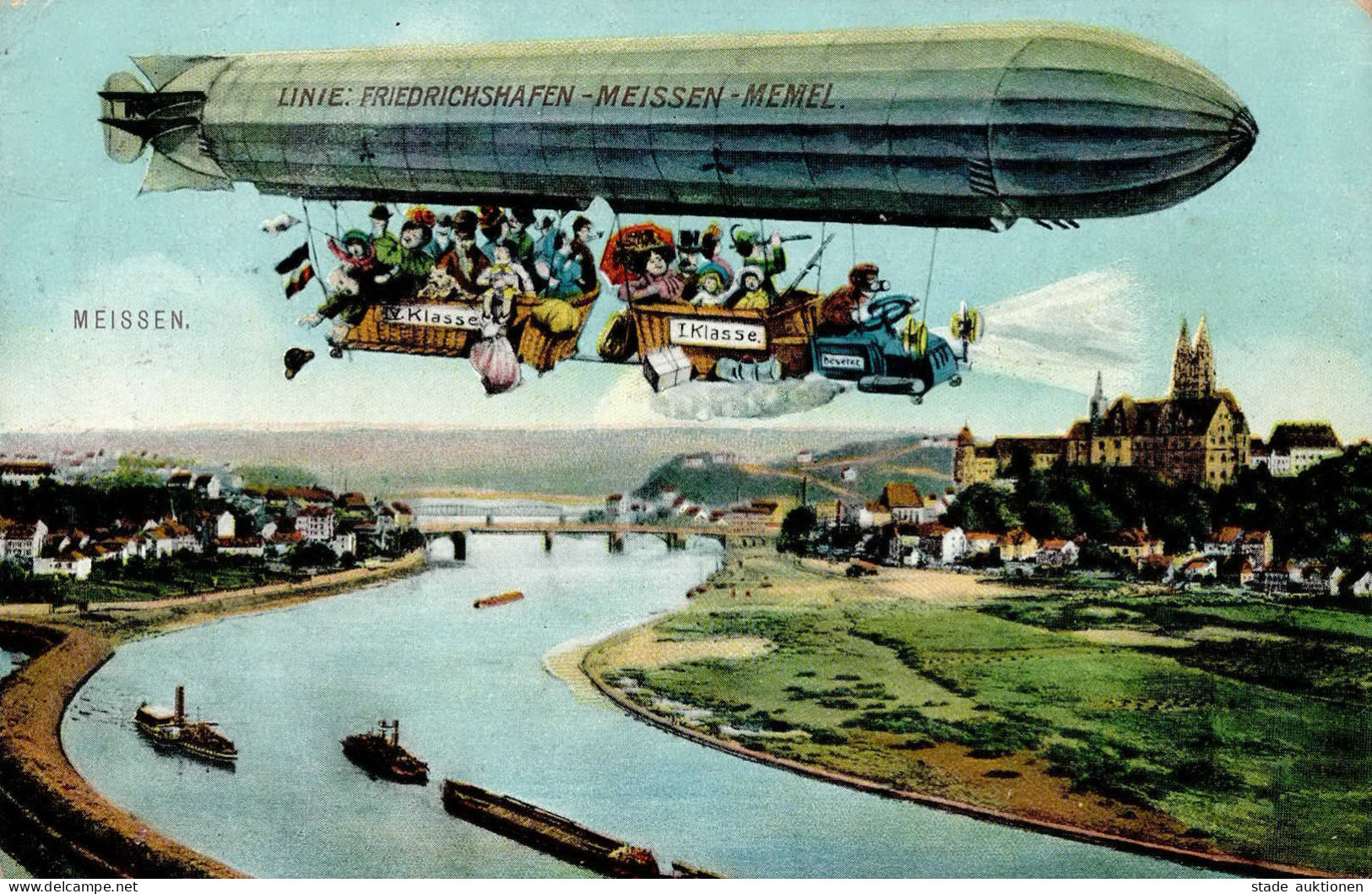 Zeppelin Meissen II (Ecken Abgestossen) Dirigeable - Luchtschepen