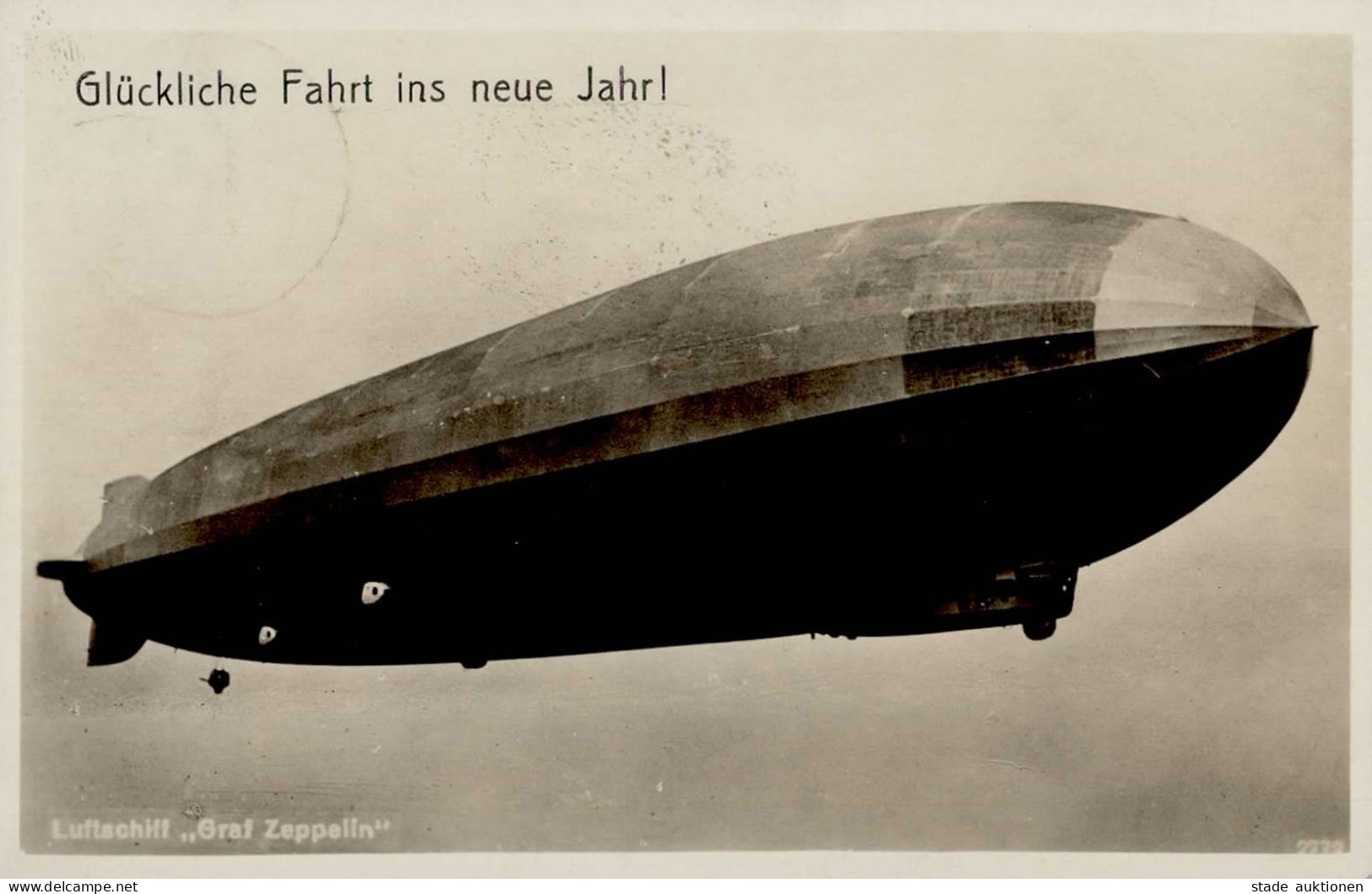 Zeppelin Neujahr I-II Dirigeable Bonne Annee - Aeronaves