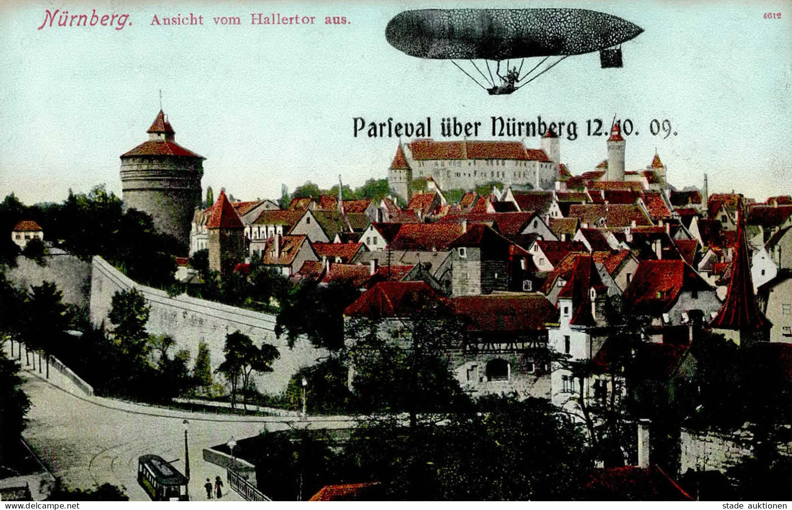 Zeppelin Nürnberg Parseval II (Ecken Abgestossen, Fleckig) Dirigeable - Luchtschepen