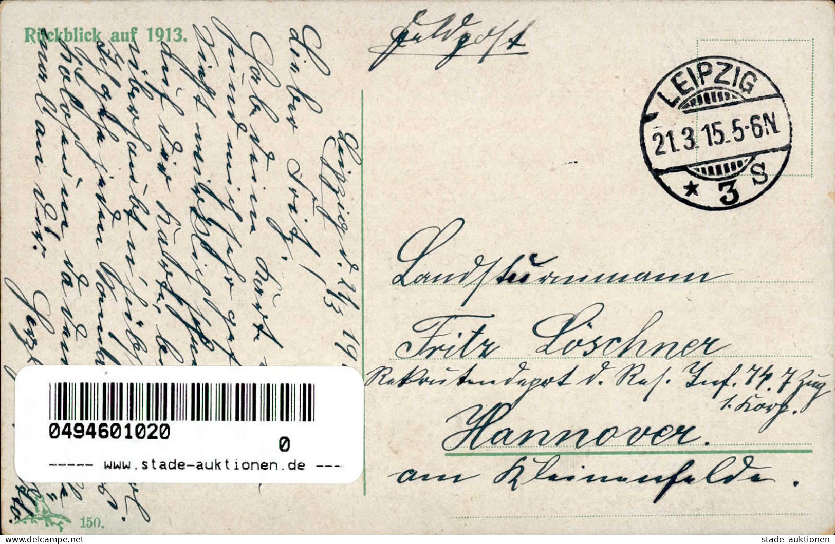 Zeppelin Sachsen Rückblick Auf 1913 I-II Dirigeable - Zeppeline