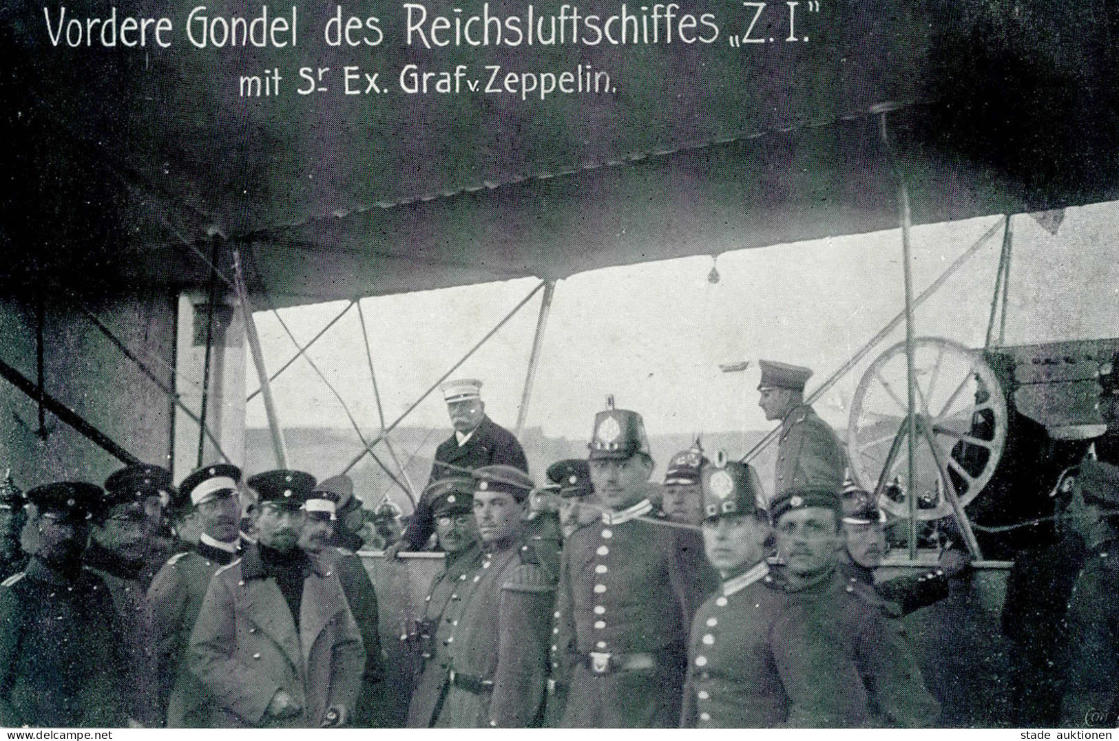 Zeppelin Vordere Gondel Des Reichsluftschiffes Z.I. Mit Graf V. Zeppelin I-II Dirigeable - Dirigeables