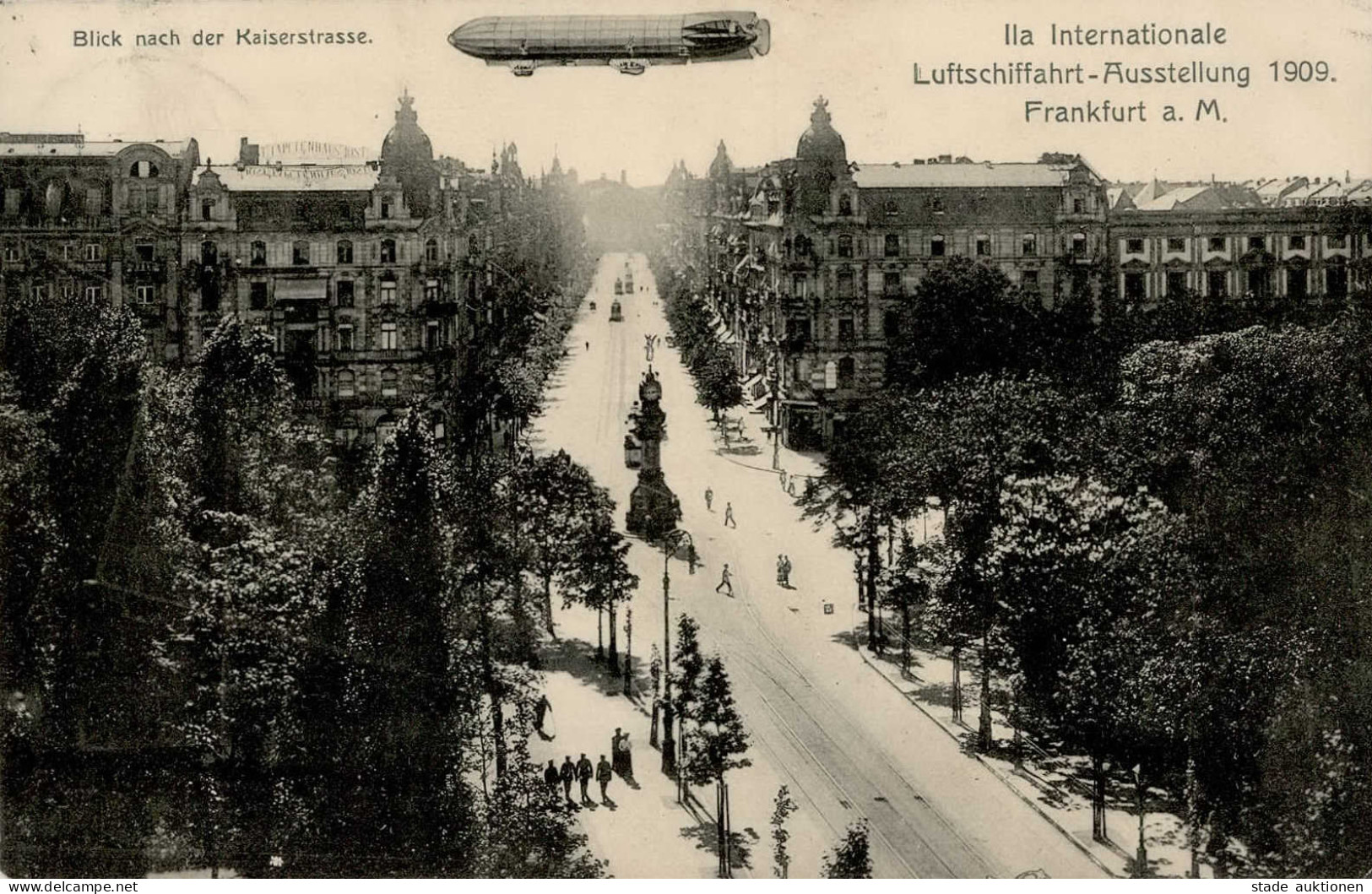 ILA Frankfurt 1909 Mit Zeppelin Und ILA-Stempel I-II Dirigeable - Airships