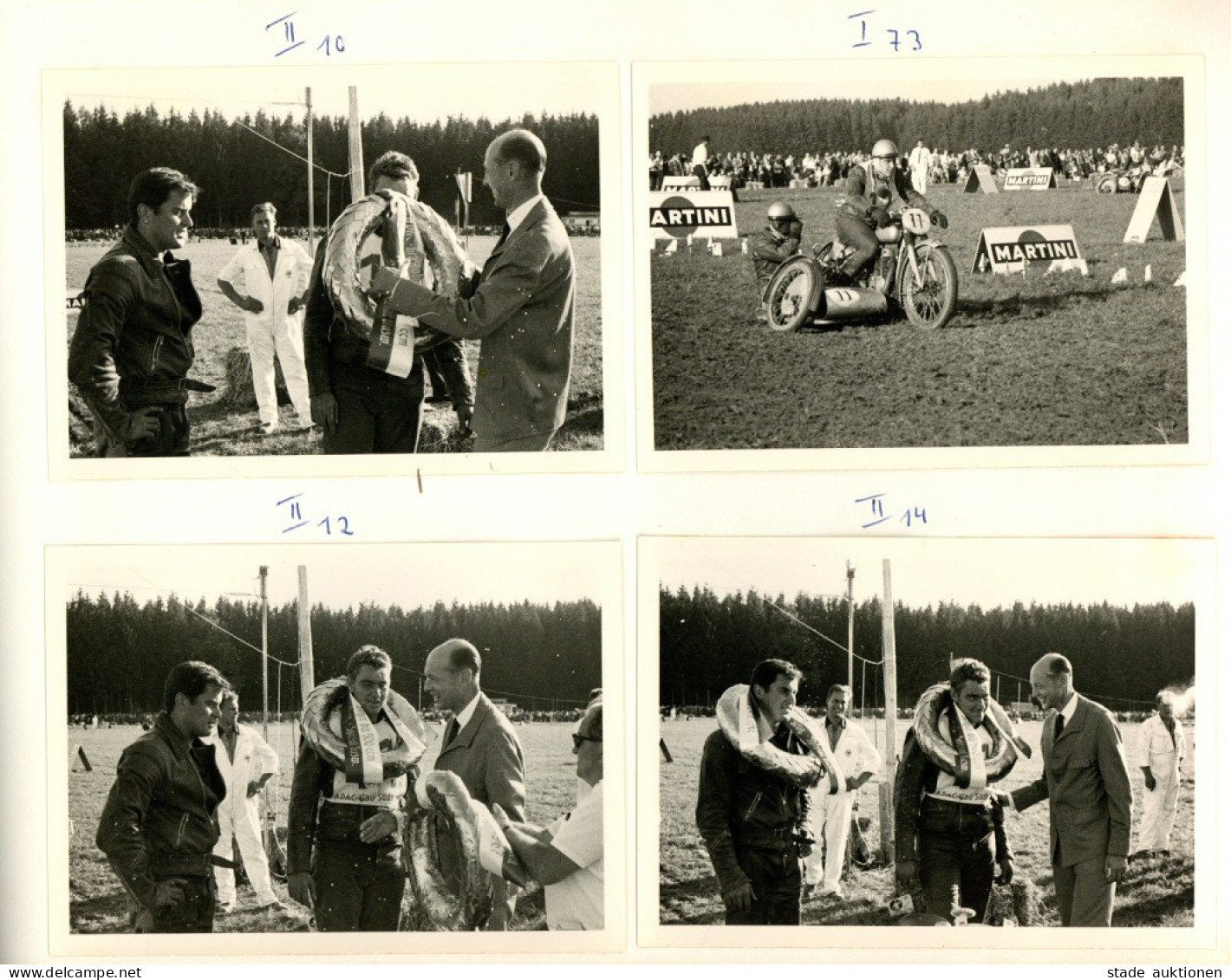 Motorsport Album Mit 35 Eingeklebten Bildern Vom ADAC Grasbahnrennen Am 24.09.1967 In Krumbach II - Sonstige & Ohne Zuordnung