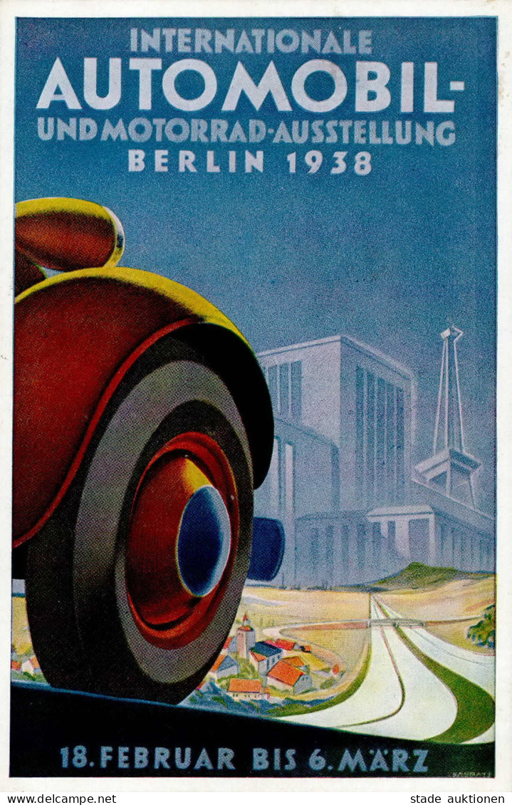 Automobilausstellung Berlin 1938 Mit So-Stempel I-II - Altri & Non Classificati