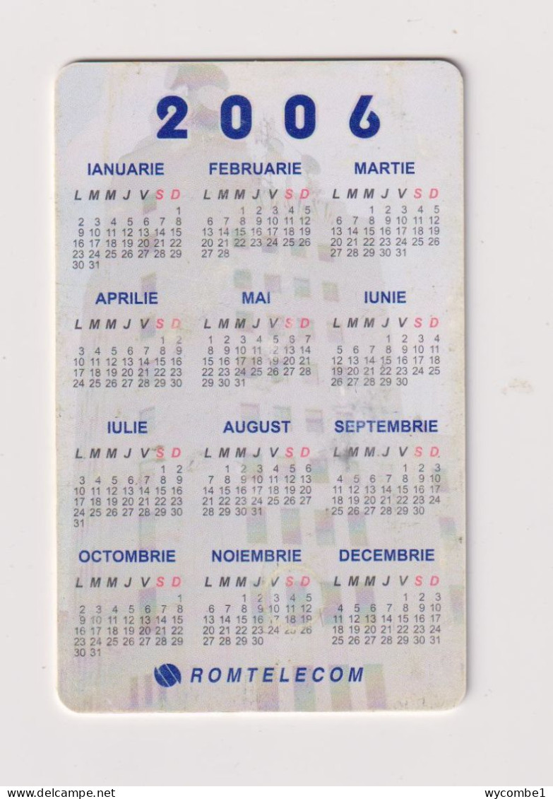 ROMANIA -  2006 Calendar Chip  Phonecard - Rumänien