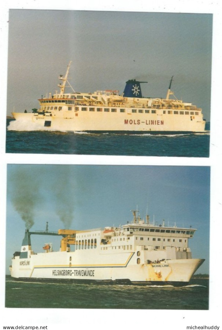 2 POSTCARDS EUROPEAN  FERRIES PUBLISHED BY CHANTRY CLASSICS - Traghetti