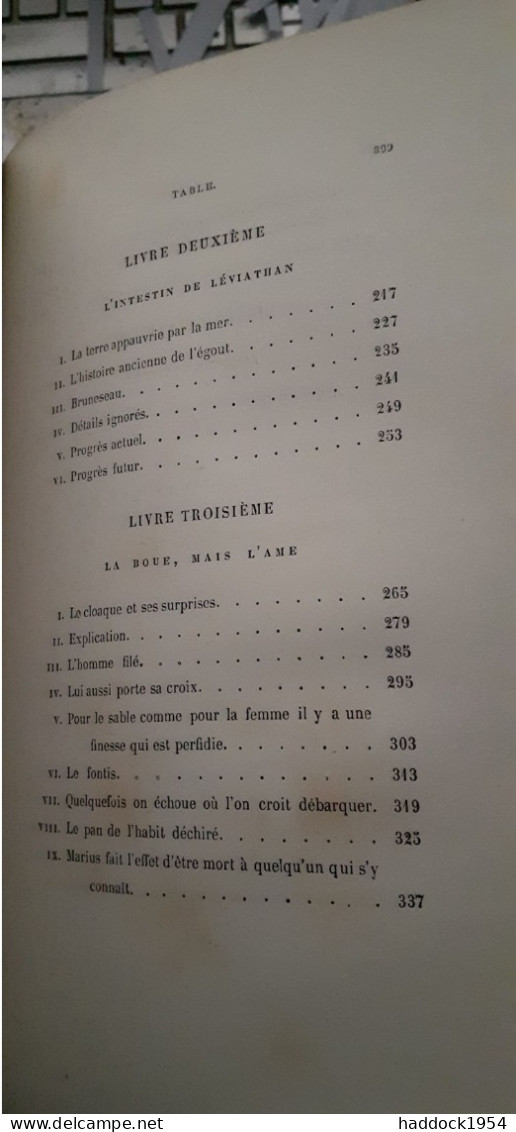 les misérables en 5 tomes pour les 10 volumes VICTOR HUGO pagnerre 1862