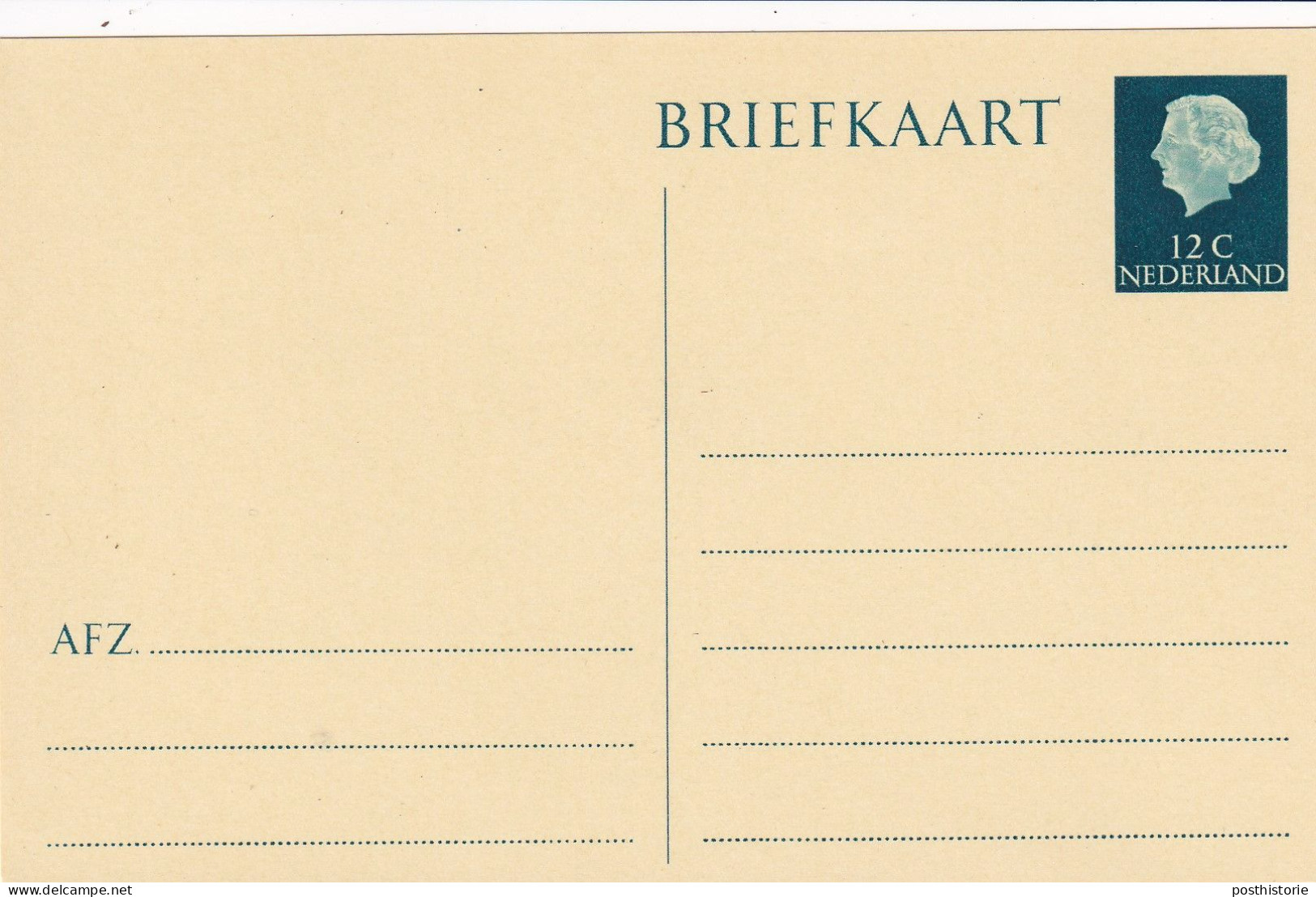 19 verschillende ongebruikte briefkaarten Juliana