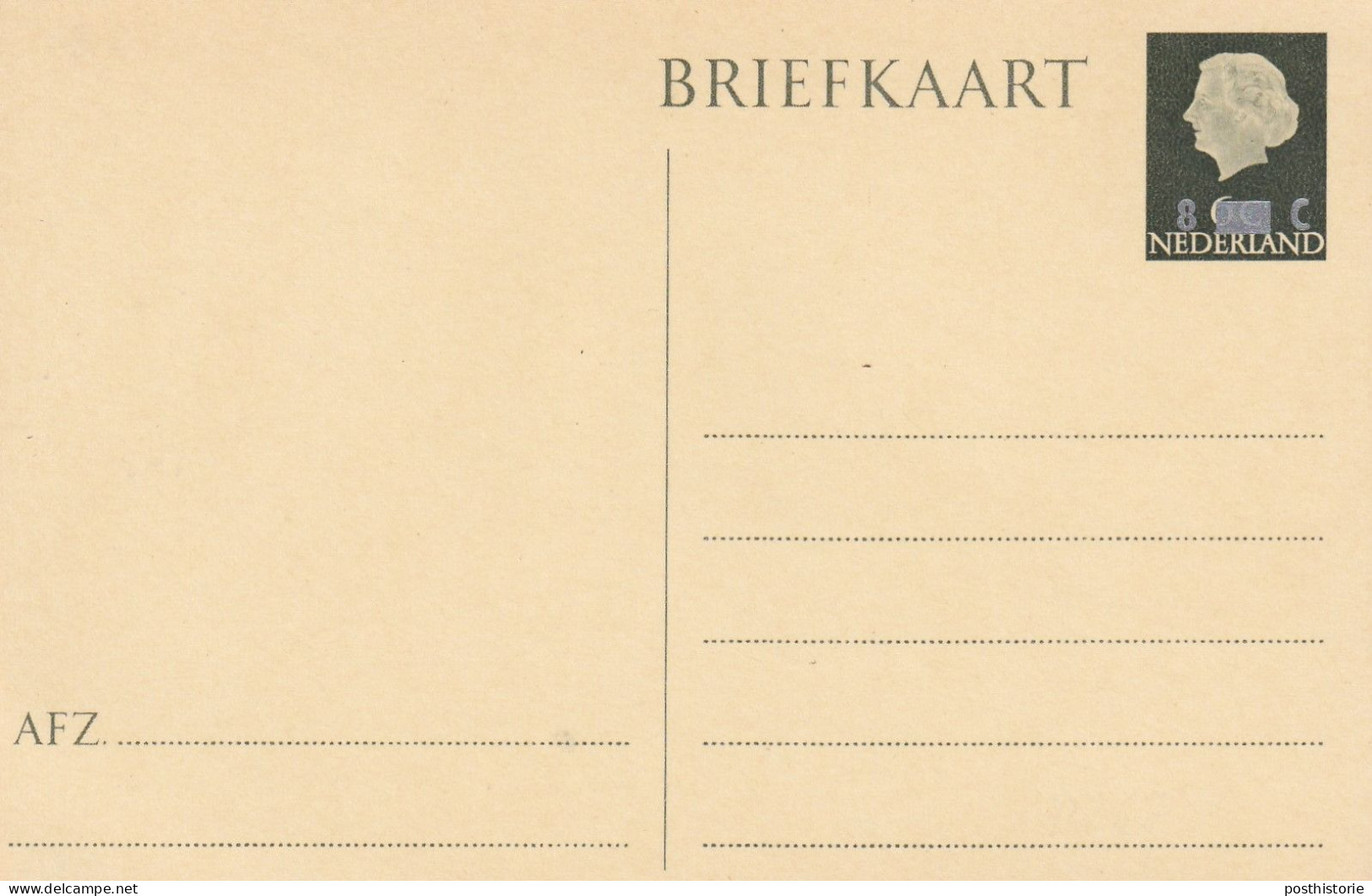 19 verschillende ongebruikte briefkaarten Juliana