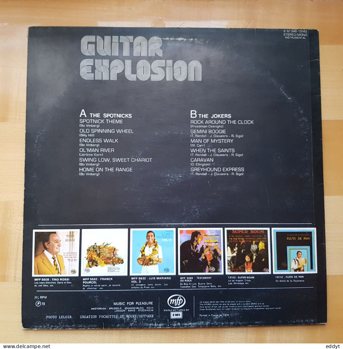 Disque Vinyle  " Guitar Explosion "  The Jokers / The Spotnicks -  TBE - Musicals