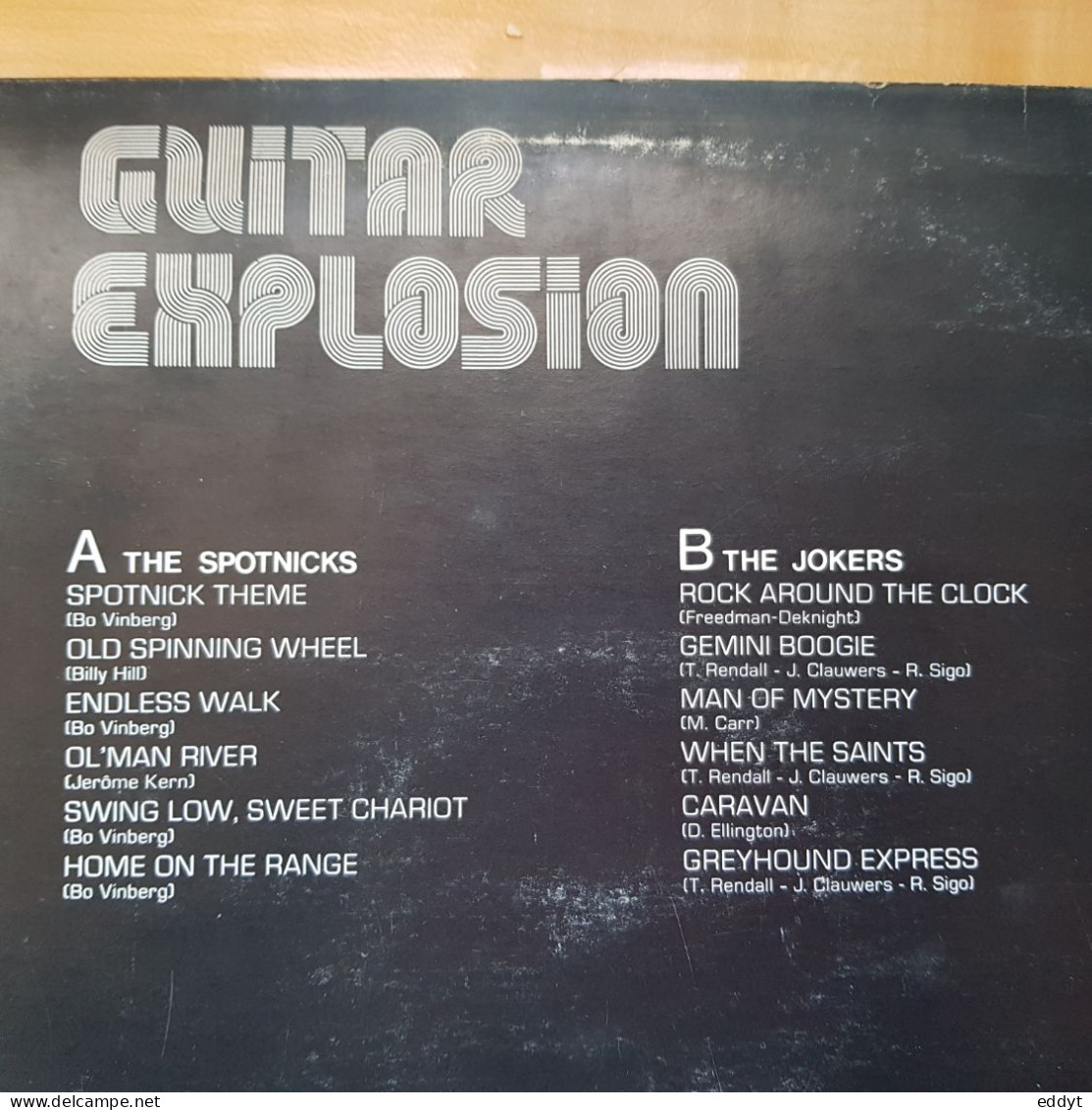 Disque Vinyle  " Guitar Explosion "  The Jokers / The Spotnicks -  TBE - Musicals