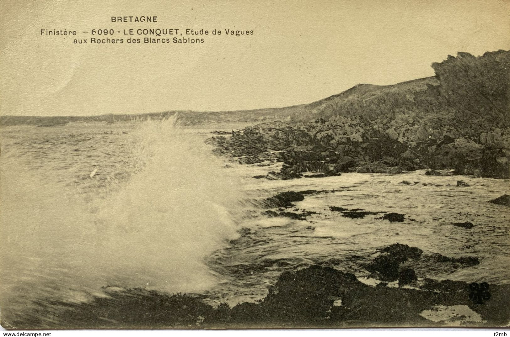 CPA LE CONQUET (Finistère) - Etude De Vagues Aux Rochers Des Blancs Sablons (n°6090) - Le Conquet