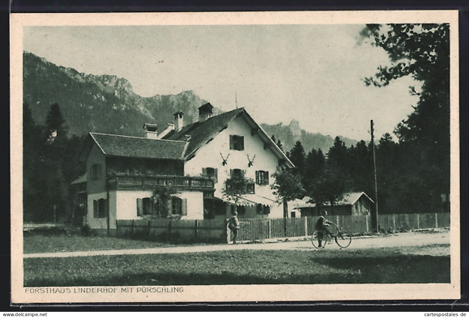 AK Oberammergau, Linderhof, Forsthaus Mit Pürschling  - Hunting