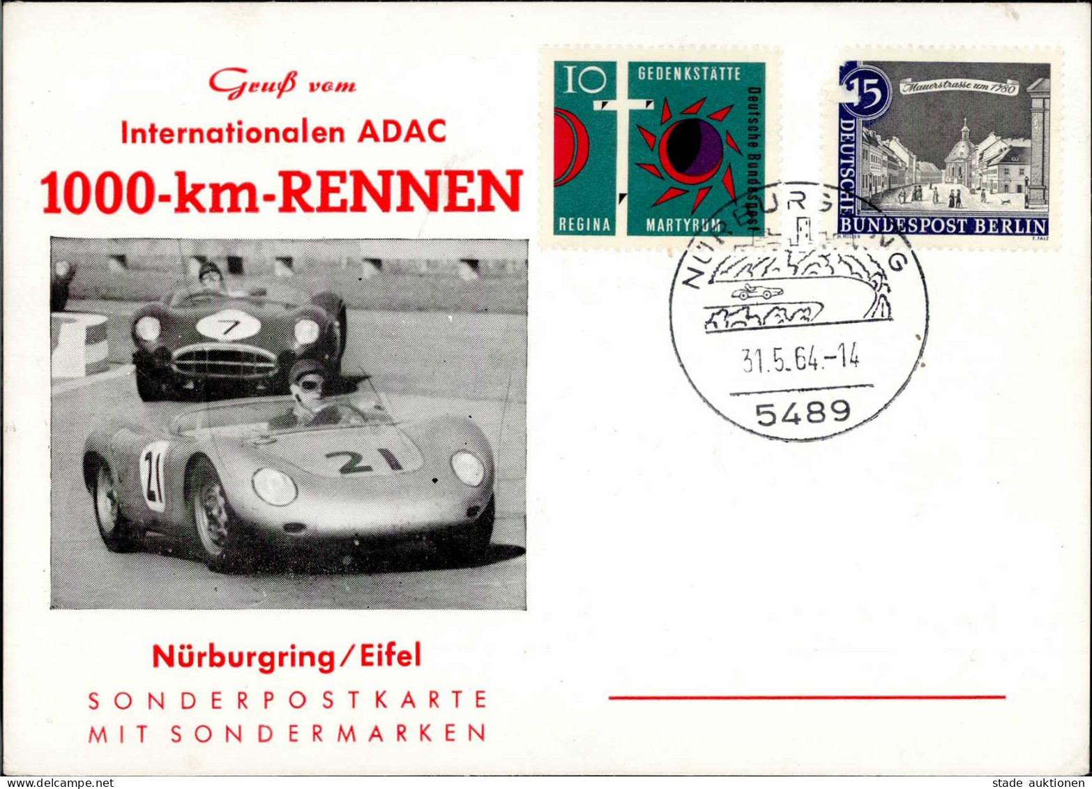 Auto Porsche Nürnburgring Eifel Internationales ADAC 1000 Km Rennen I-II - Otros & Sin Clasificación