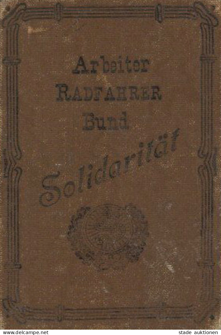 Fahrrad Offenbach Ausweis Vom Arbeiter-Rad Und Kraftfahrer-Bund Solidarität 1932 Cycles - Autres & Non Classés