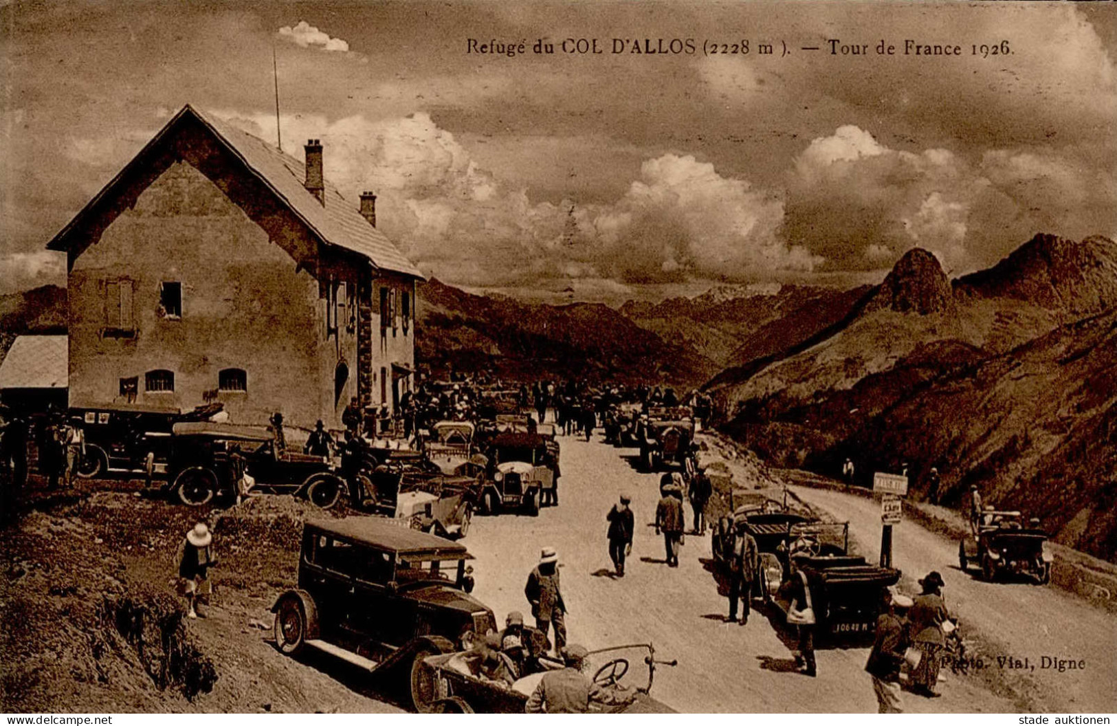 Fahrrad Refuge Du Col D Allos Tour De France 1926 I-II Cycles - Otros & Sin Clasificación