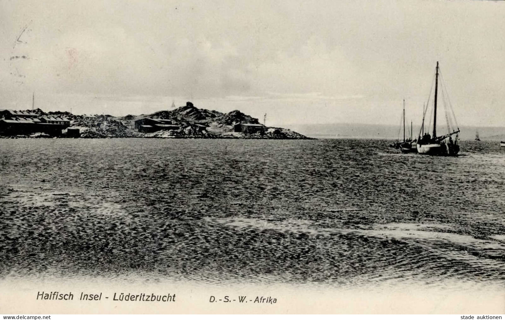 Kolonien Deutsch-Südwestafrika Haifisch Insel Ortsverwendung Swakopmund 23.9.1909 I-II Colonies - Ehemalige Dt. Kolonien