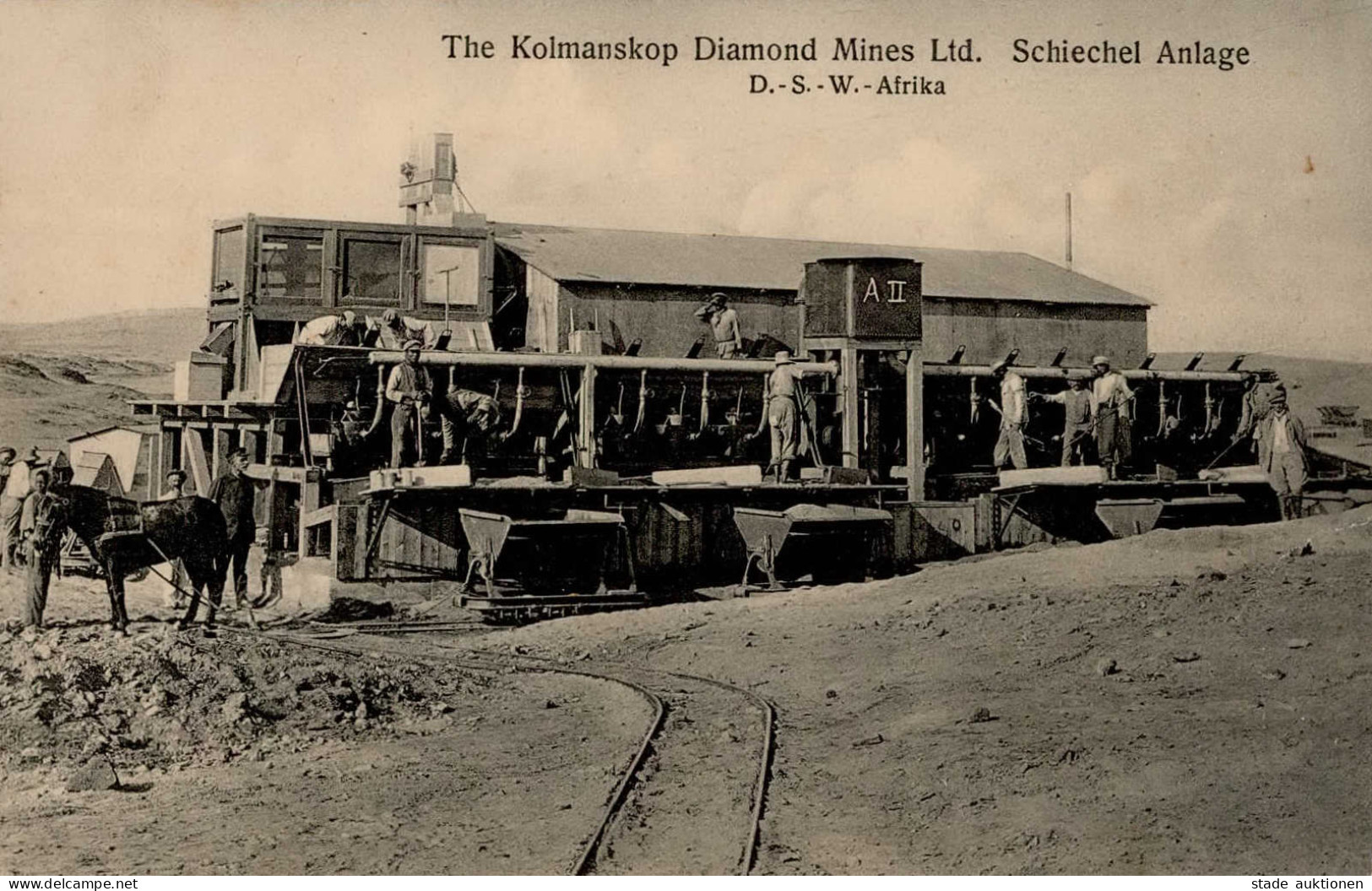 Kolonien Deutsch-Südwestafrika Kolmannskuppe Diamanten-Mine Schiechelanlage I-II Colonies - Ehemalige Dt. Kolonien