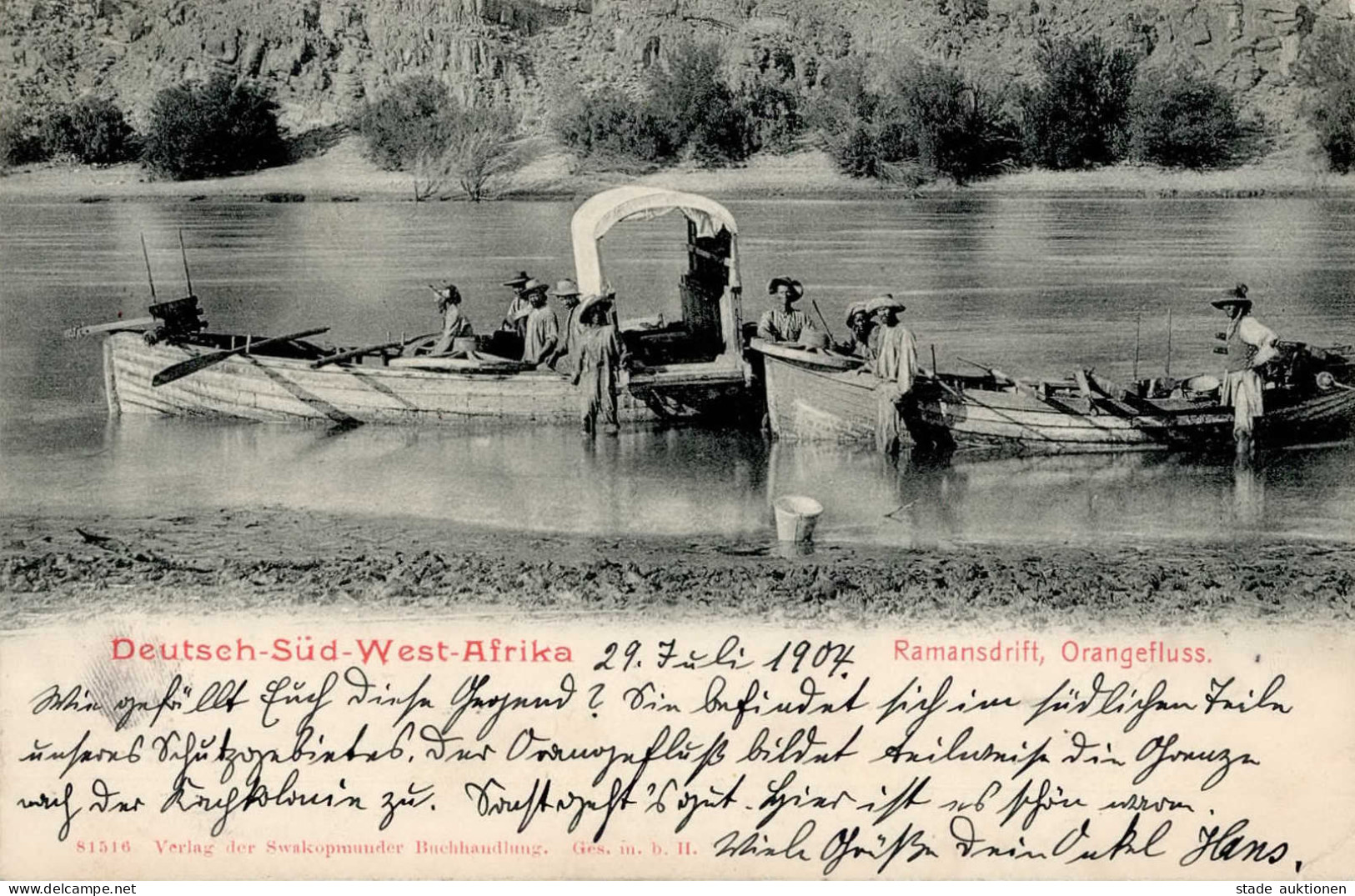 Kolonien Deutsch-Südwestafrika Ramansdrift Orangefluss I-II (Marke Entfernt) Colonies - Ehemalige Dt. Kolonien