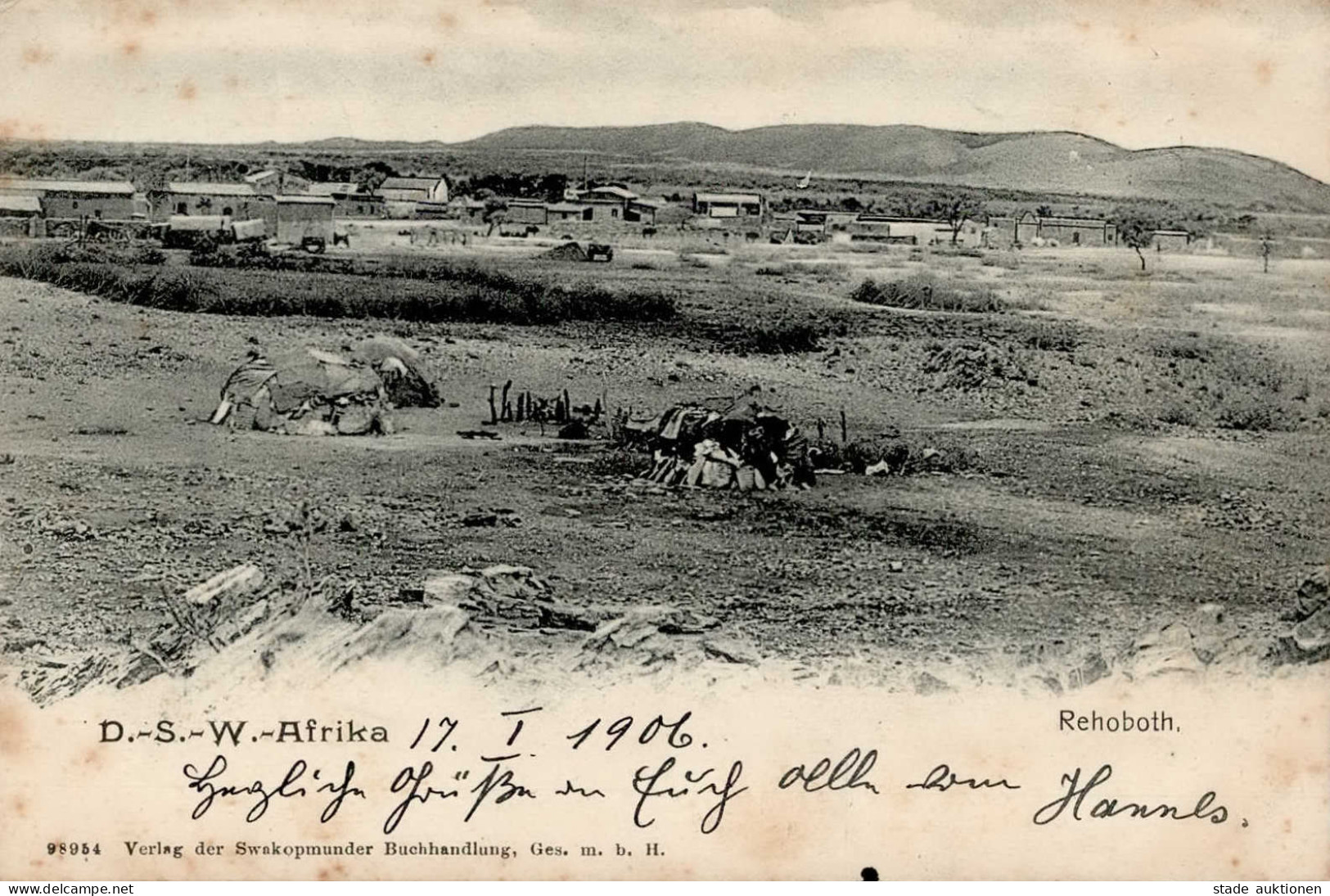 Kolonien Deutsch-Südwestafrika Rehoboth I-II (Marke Entfernt) Colonies - Ehemalige Dt. Kolonien