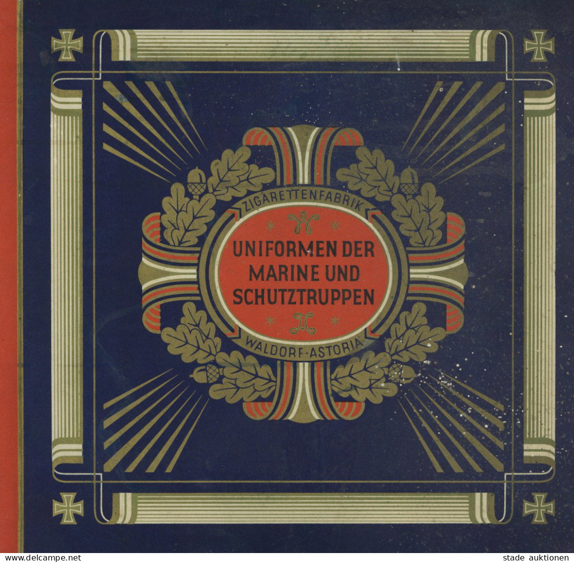 Kolonien Sammelbild-Album Uniformen Der Marine Und Schutztruppen Von Zigarettenfabrik Waldorf Astoria 1933, Komplett Mit - Ehemalige Dt. Kolonien