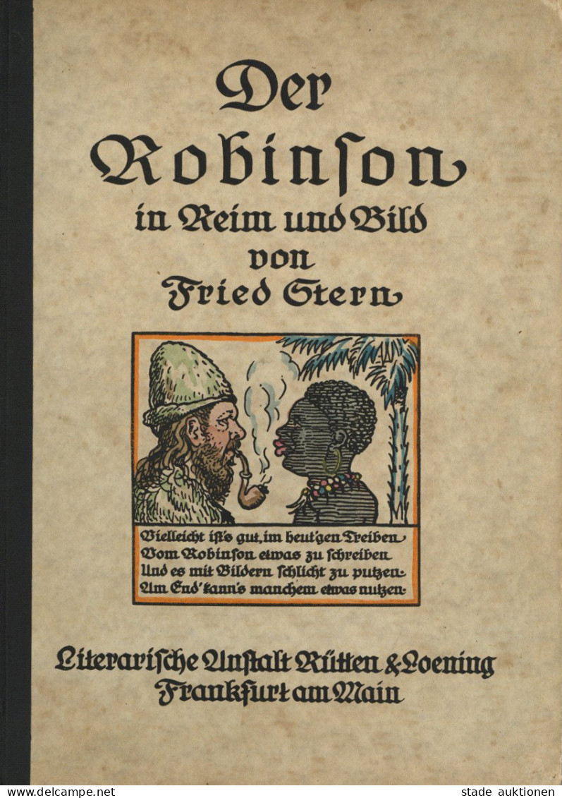 Buch Kolonien Der Robinson In Reim Und Bild Von Stern, Fried 1916, Verlag Literarische Anstalt Von Rütten Und Löning Fra - Ehemalige Dt. Kolonien