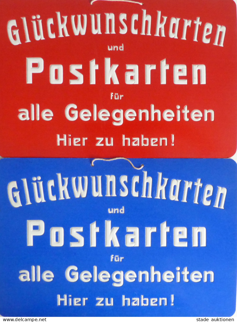 AK-Geschichte 2 Werbeplakate (19x29 Cm) Aus Pappe I-II - Autres & Non Classés