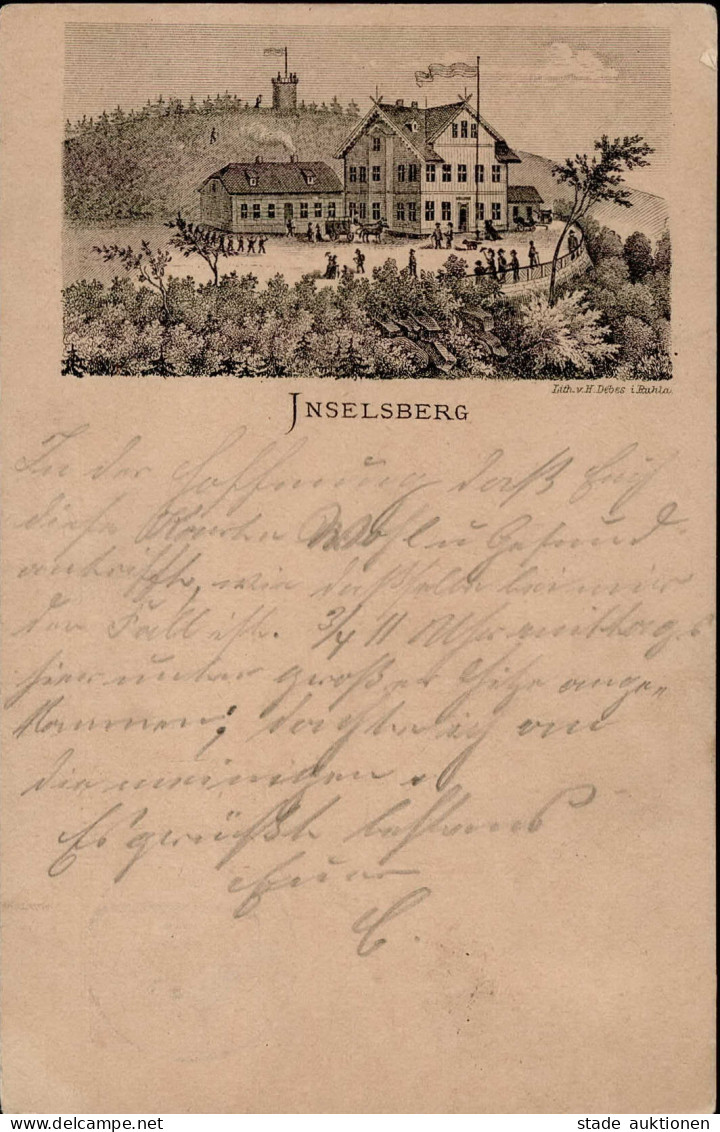 Vorläufer 1880 Inselsberg Auf GSK PP6 16.5.1880 Nach Leipzig-Thonberg I-II - History