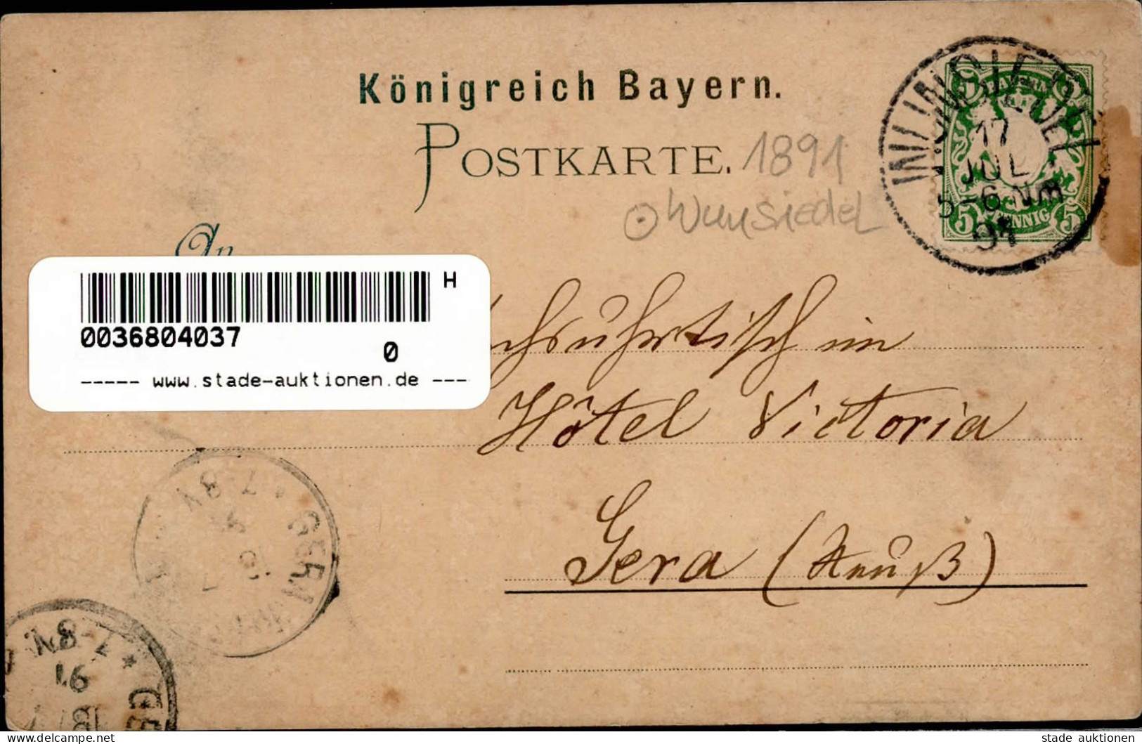 Vorläufer 1891 Wunsiedel Eingang Zur Luisenburg I-II - Geschichte