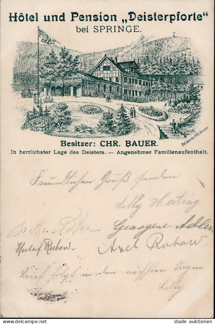 Vorläufer 1895 SPRINGE - Hotel Deisterpforte I-II - Storia