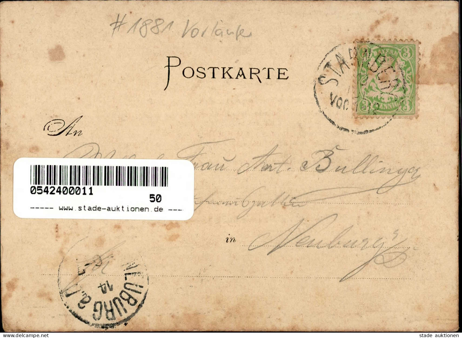 Vorläufer 1881 Starnbergersee II (fleckig) - Geschiedenis