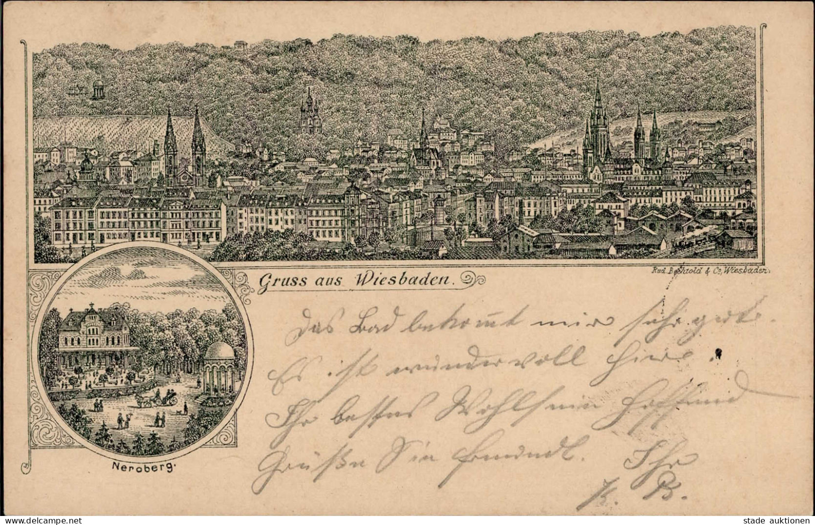 Vorläufer 1888 Wiesbaden 1.9.1888 Nach Kaiserslautern I-II (Bugspur) - Geschiedenis