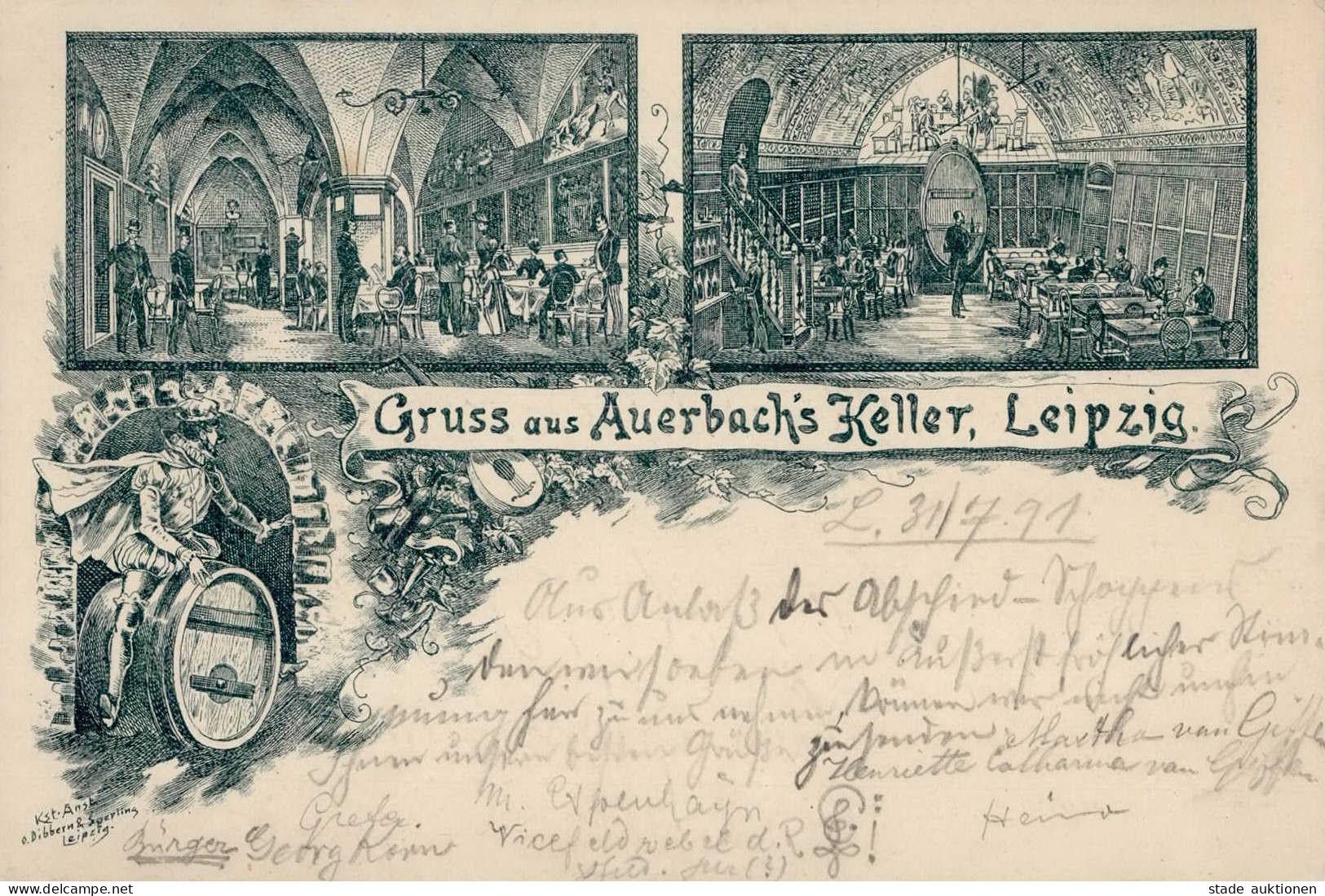 Vorläufer 1891 Leipzig Auerbachs Keller I-II - Histoire