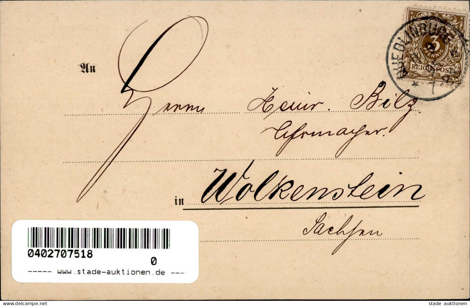 Vorläufer 1895 Quedlinburg Gräser, Hermann Industrieanstalt I-II - Geschiedenis