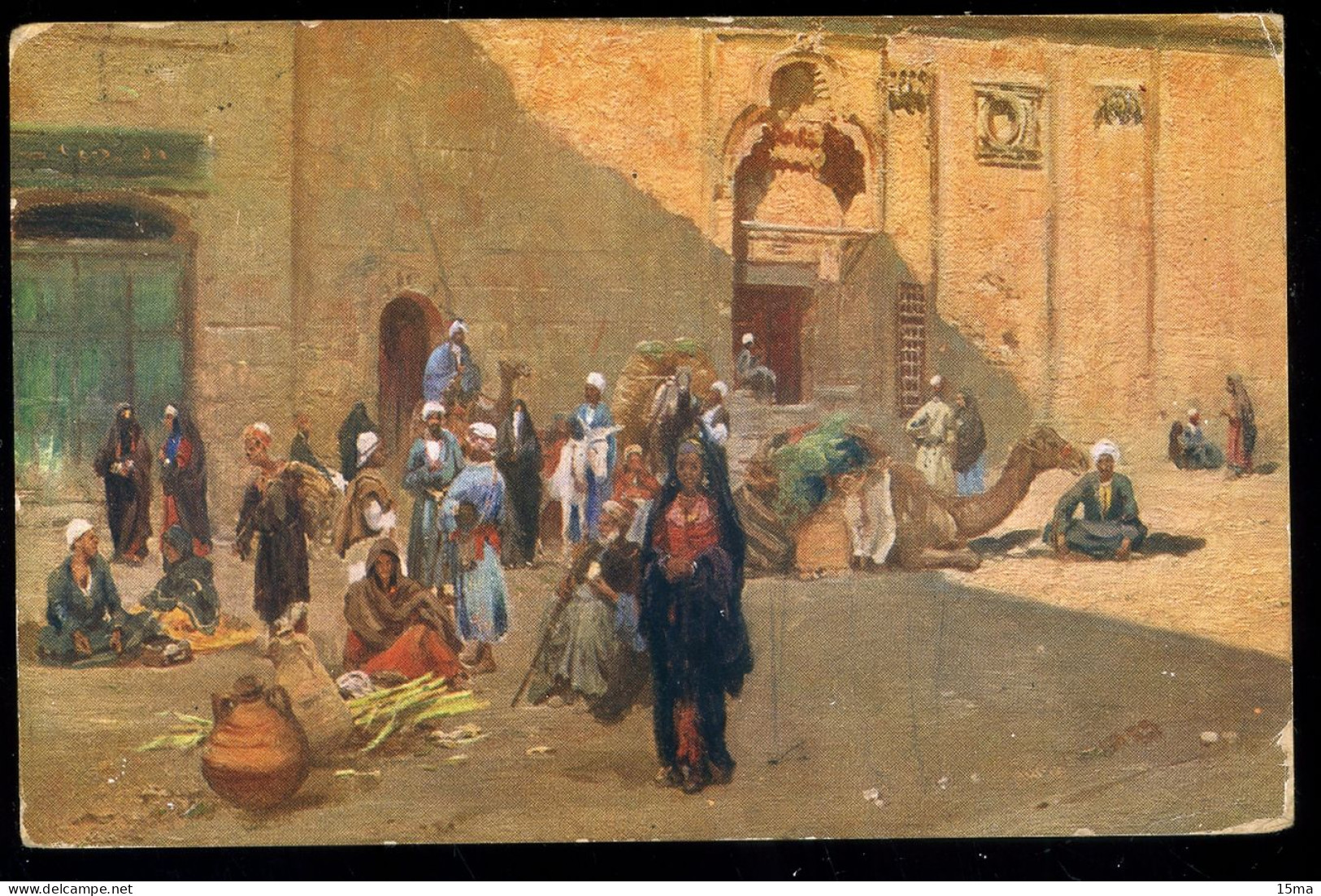 Le Caire Scène De Rue Au Caire 1911 Römmler & Jonas - Cairo