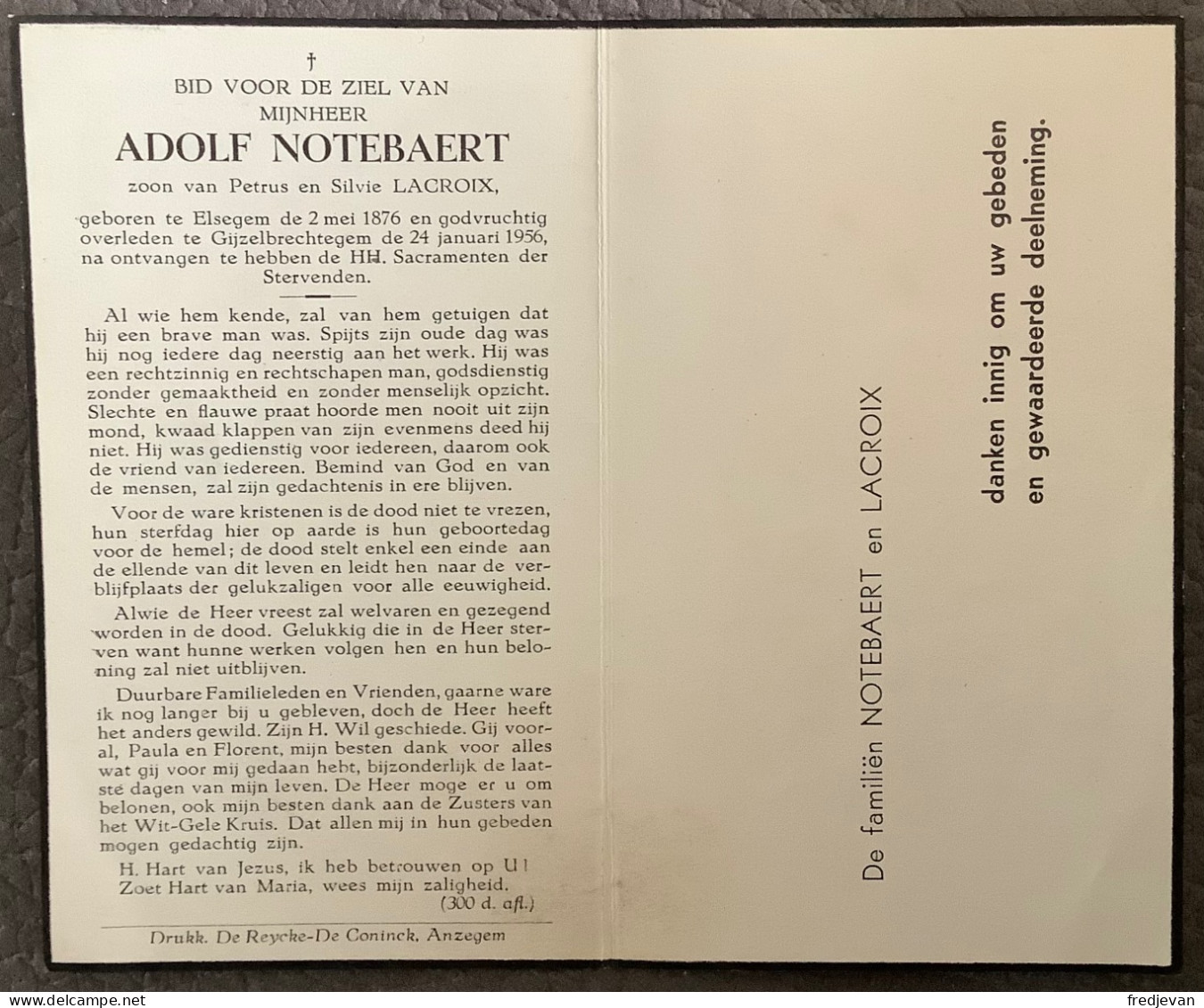 Adolf Notebaert - Elsegem - 1876 / 1956 - Santini