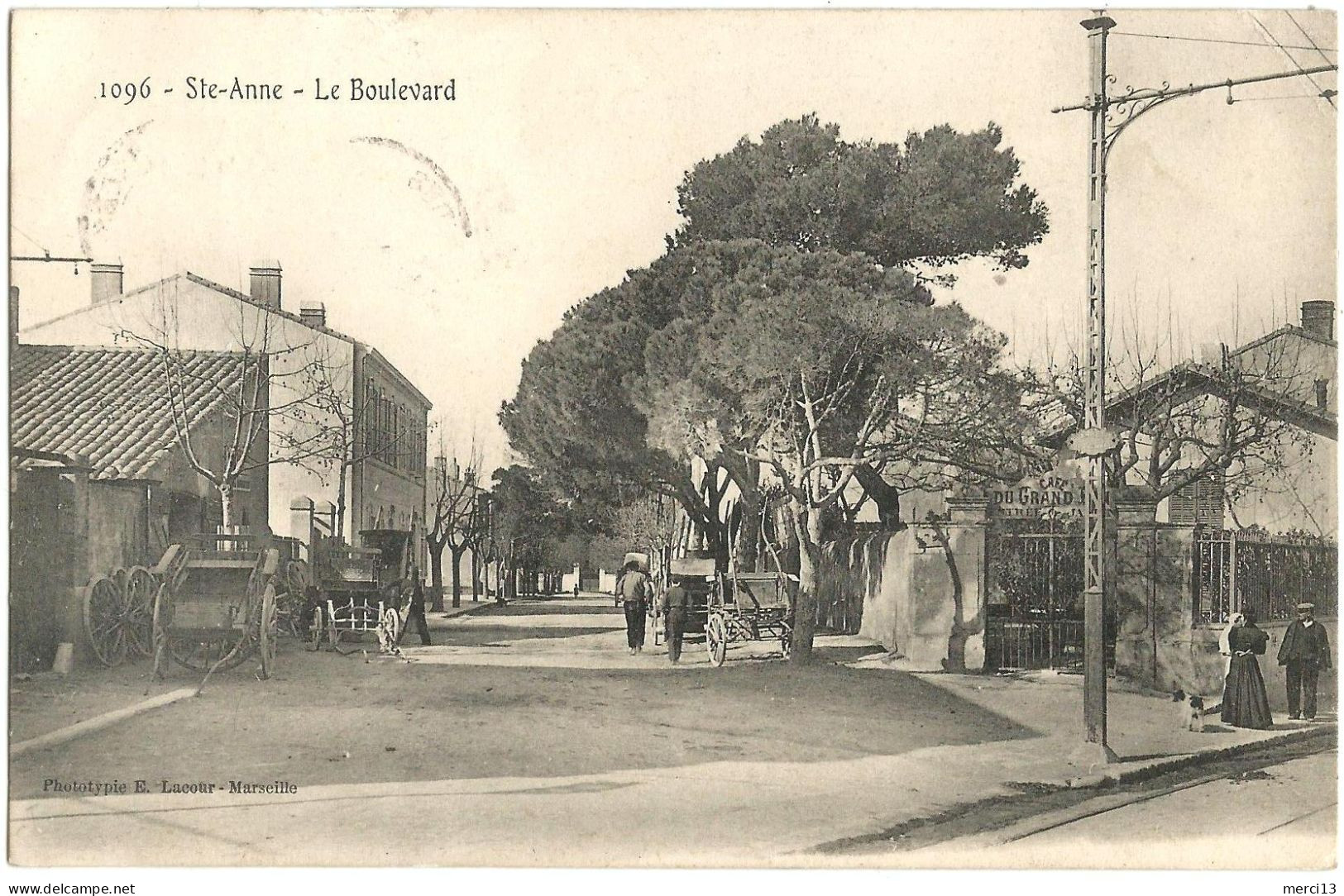 SAINTE-ANNE (13) – Le Boulevard. Editeur Lacour, N° 1096. - Quartiers Sud, Mazargues, Bonneveine, Pointe Rouge, Calanques