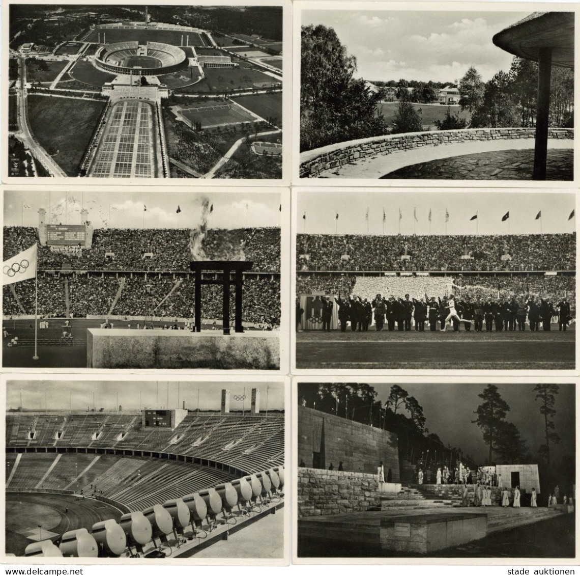 Olympiade 1936 Berlin Lot Mit 14 Ansichtskarten Alle Mit So-Stempel - Olympische Spelen