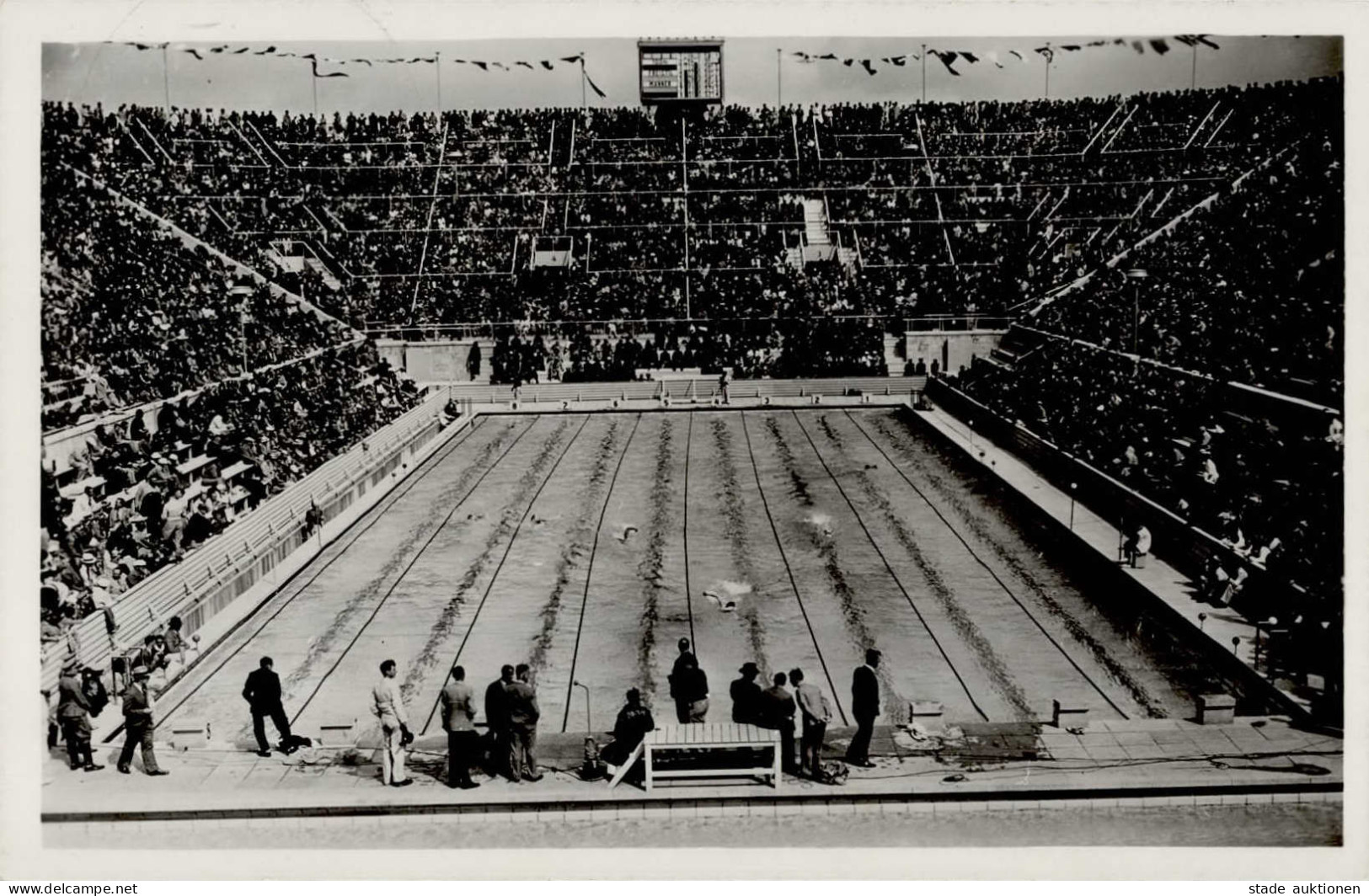 Olympiade 1936 Berlin Schwimm-Stadion S-o I-II - Olympische Spelen