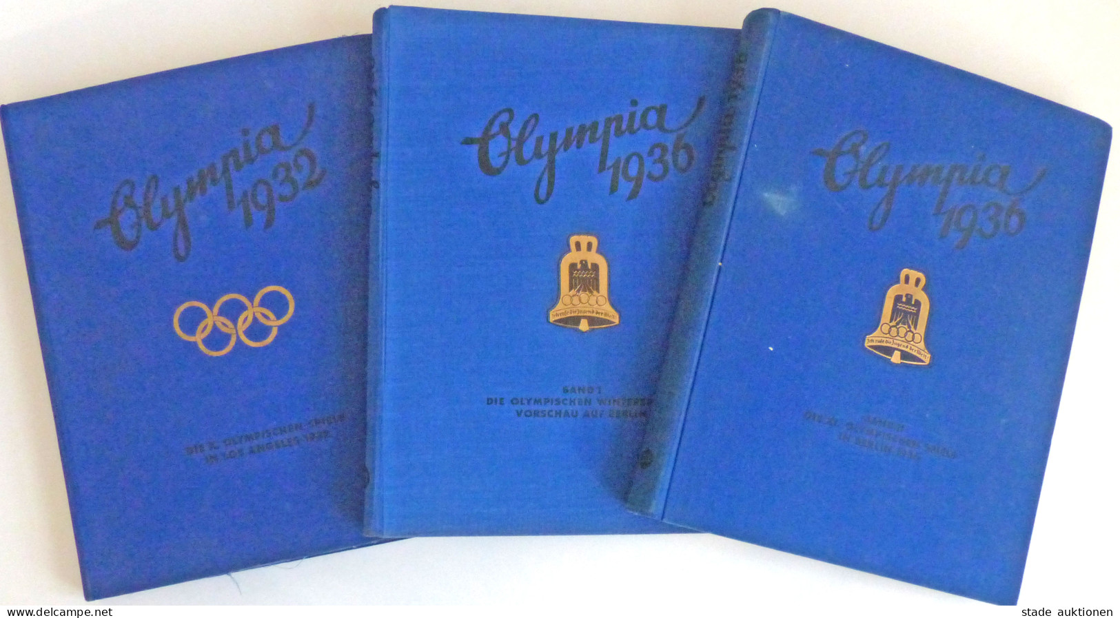 Olympiade Sommerspiele Konvolut Mit 3 Sammelbild-Alben, Olympia 1932 Los Angeles Und Olympia 1936 Band 1 Und 2 In Berlin - Olympic Games