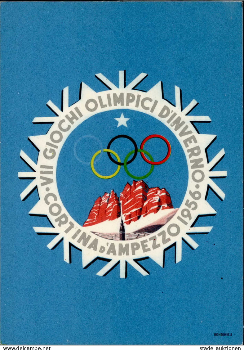 Olympiade Winterspiele Cortina 1956 Mit Luftpost 1955 I-II - Olympische Spiele